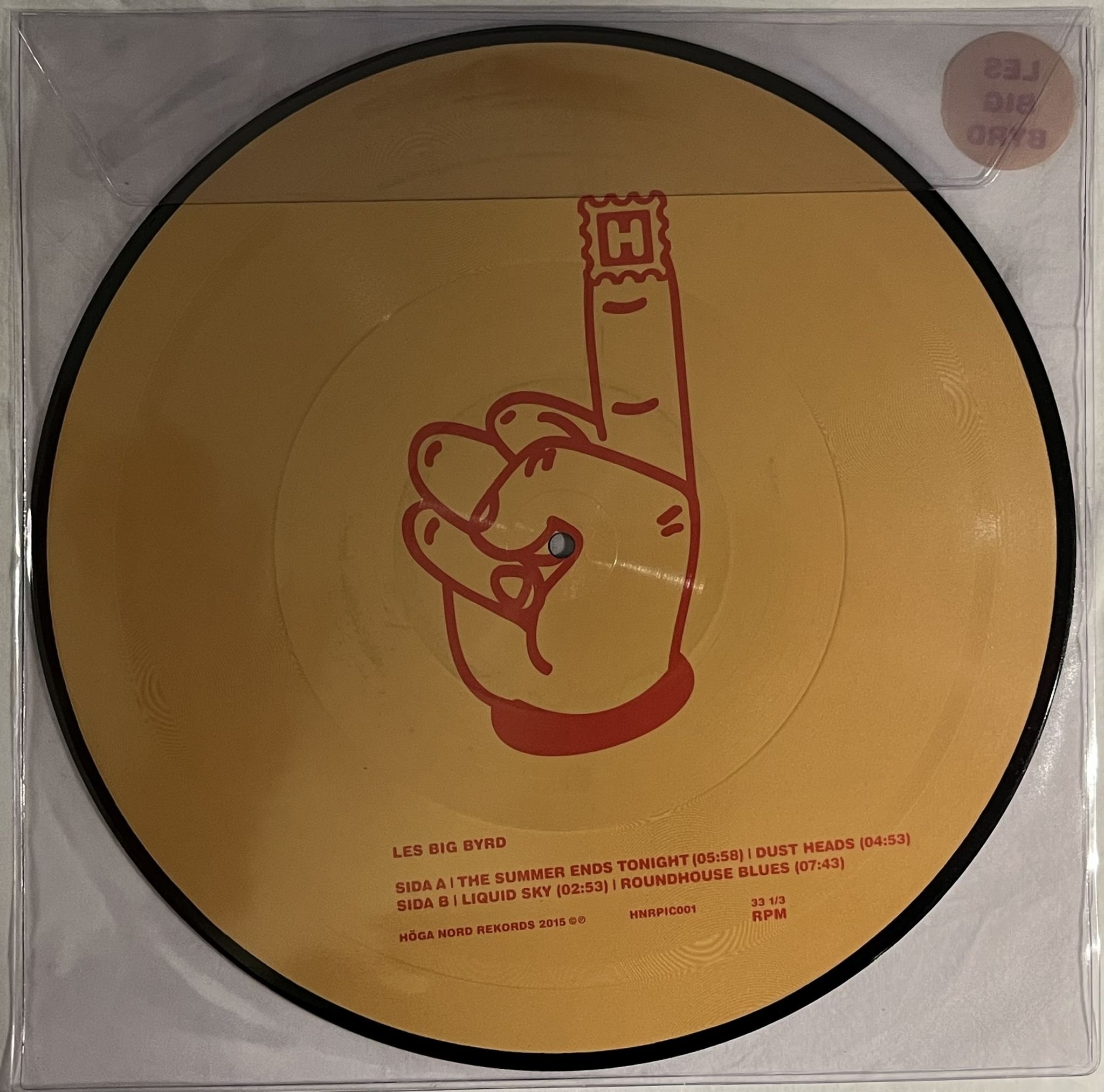 Omslagsbild för skivan LES BIG BYRD Liquid Sky EP 12"EP picture disc HNRPIC001 ** Space Rock **