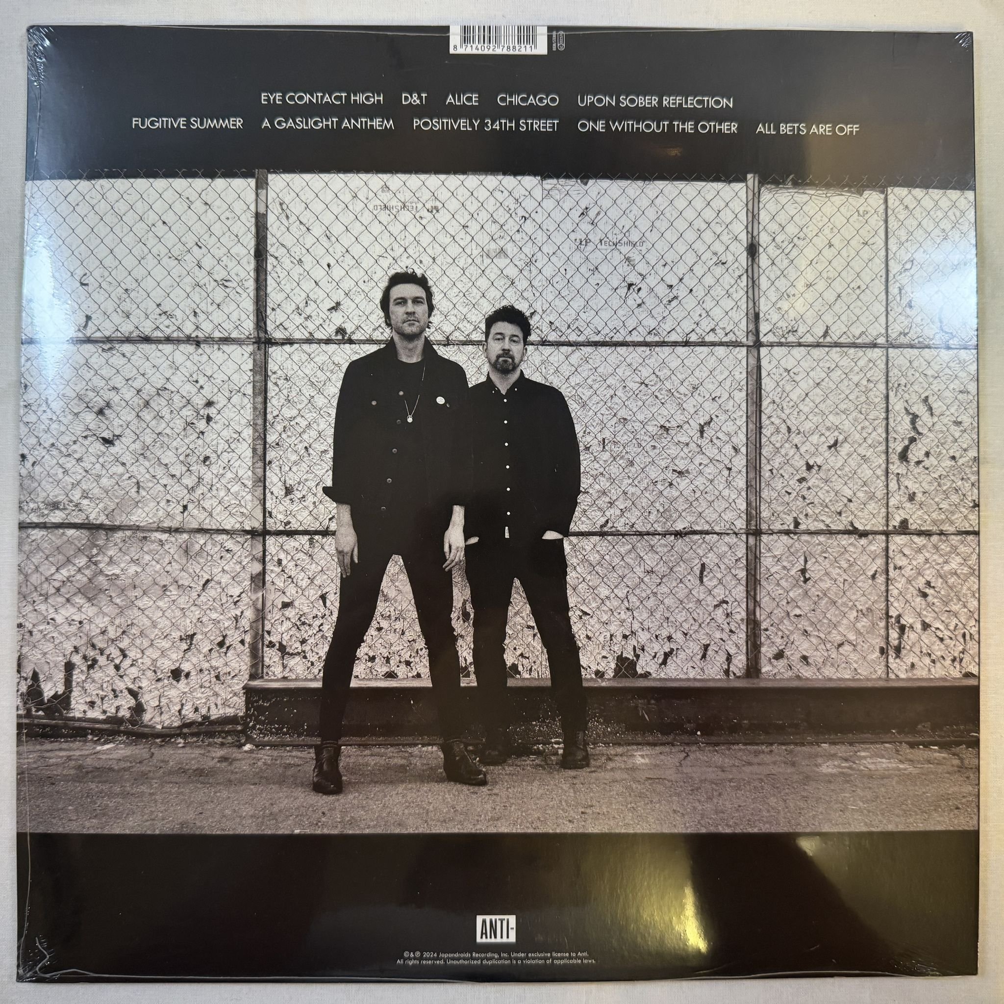 Omslagsbild för skivan JAPANDROIDS fate & alcohol LP -2024 Anti- – 7882-1