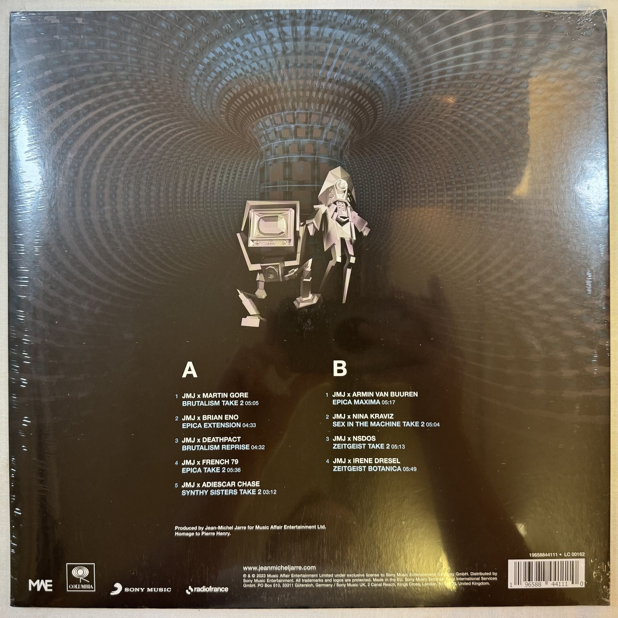 Omslagsbild för skivan JEAN-MICHEL JARRE oxymoreworks LP -2023 Columbia – 19658844111