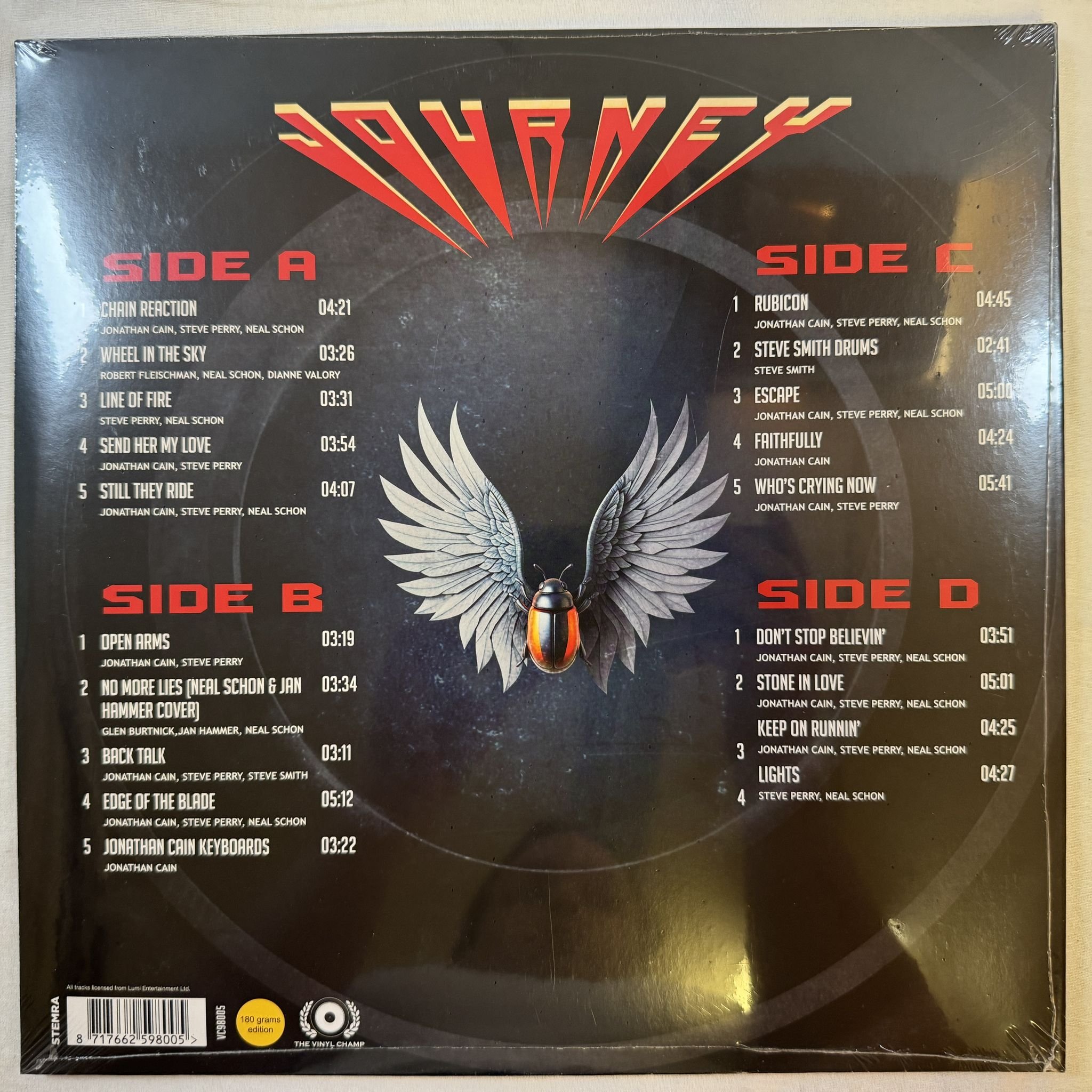 Omslagsbild för skivan JOURNEY frontiers world tour 1983 2XLP -2025 The Vinyl Champ – VC98005