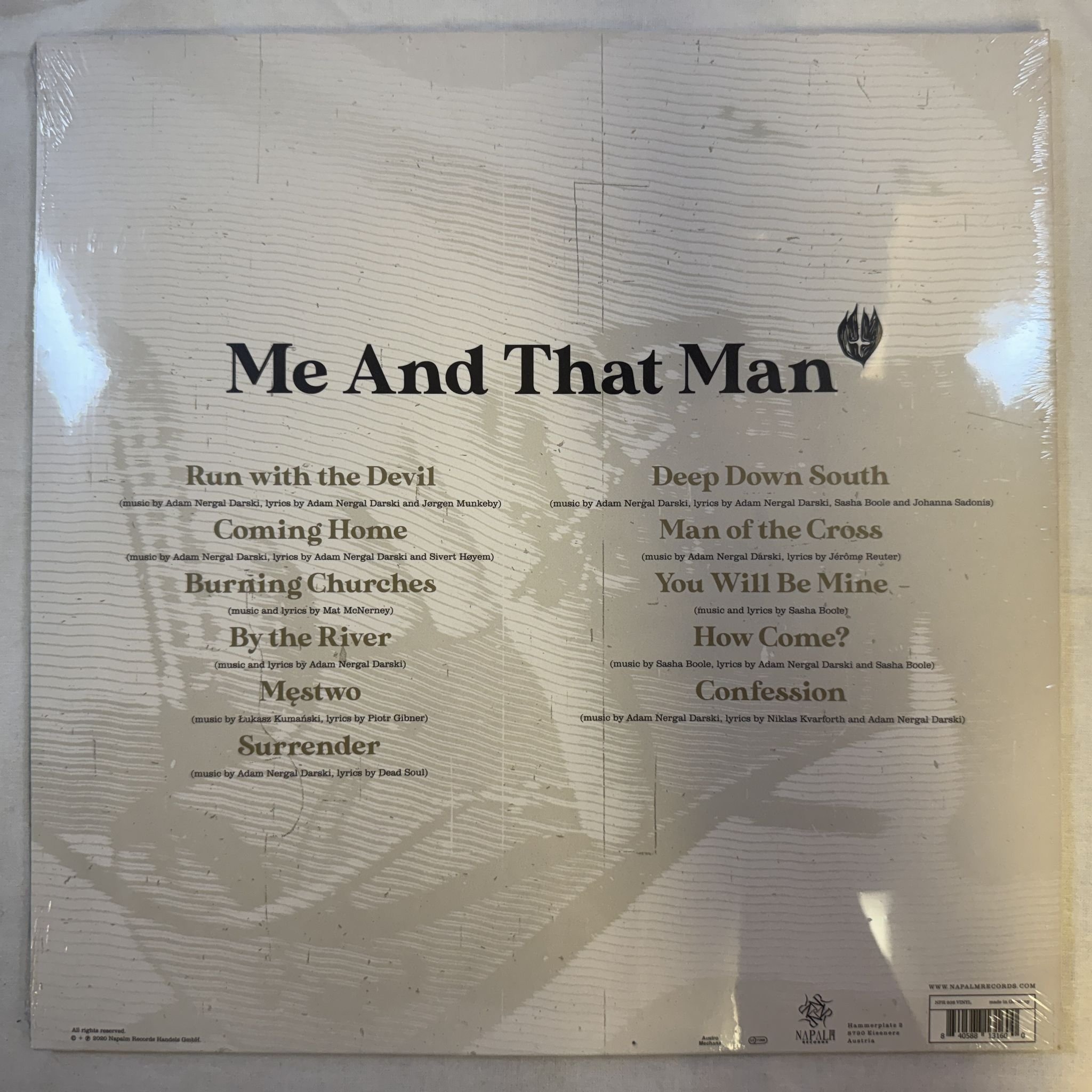 Omslagsbild för skivan ME AND THAT MAN new man, new songs, same shit. vol.1 LP -2020 NPR 938 VINYL