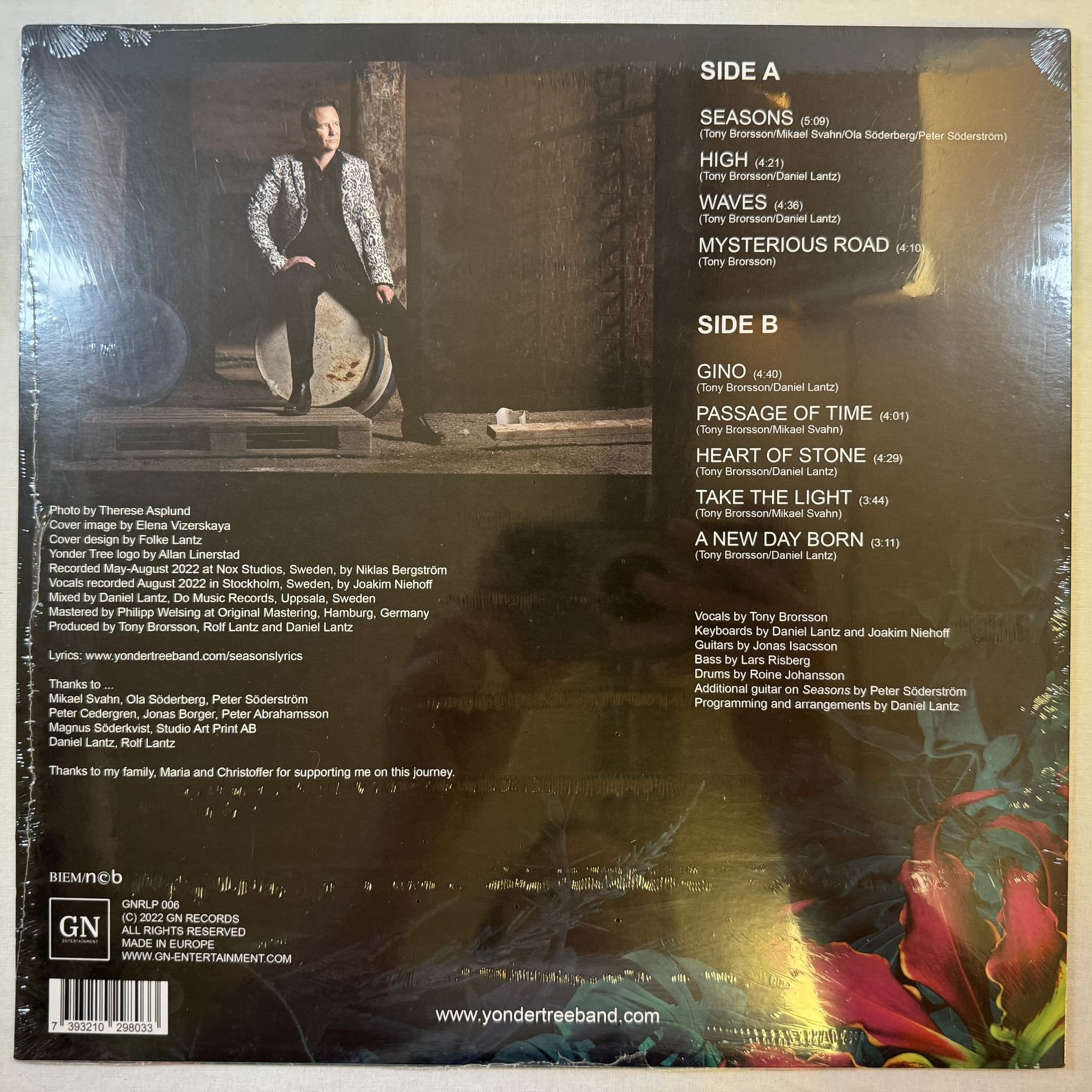 Omslagsbild för skivan YONDER TREE seasons LP -2022 GN Records – GNRLP 006