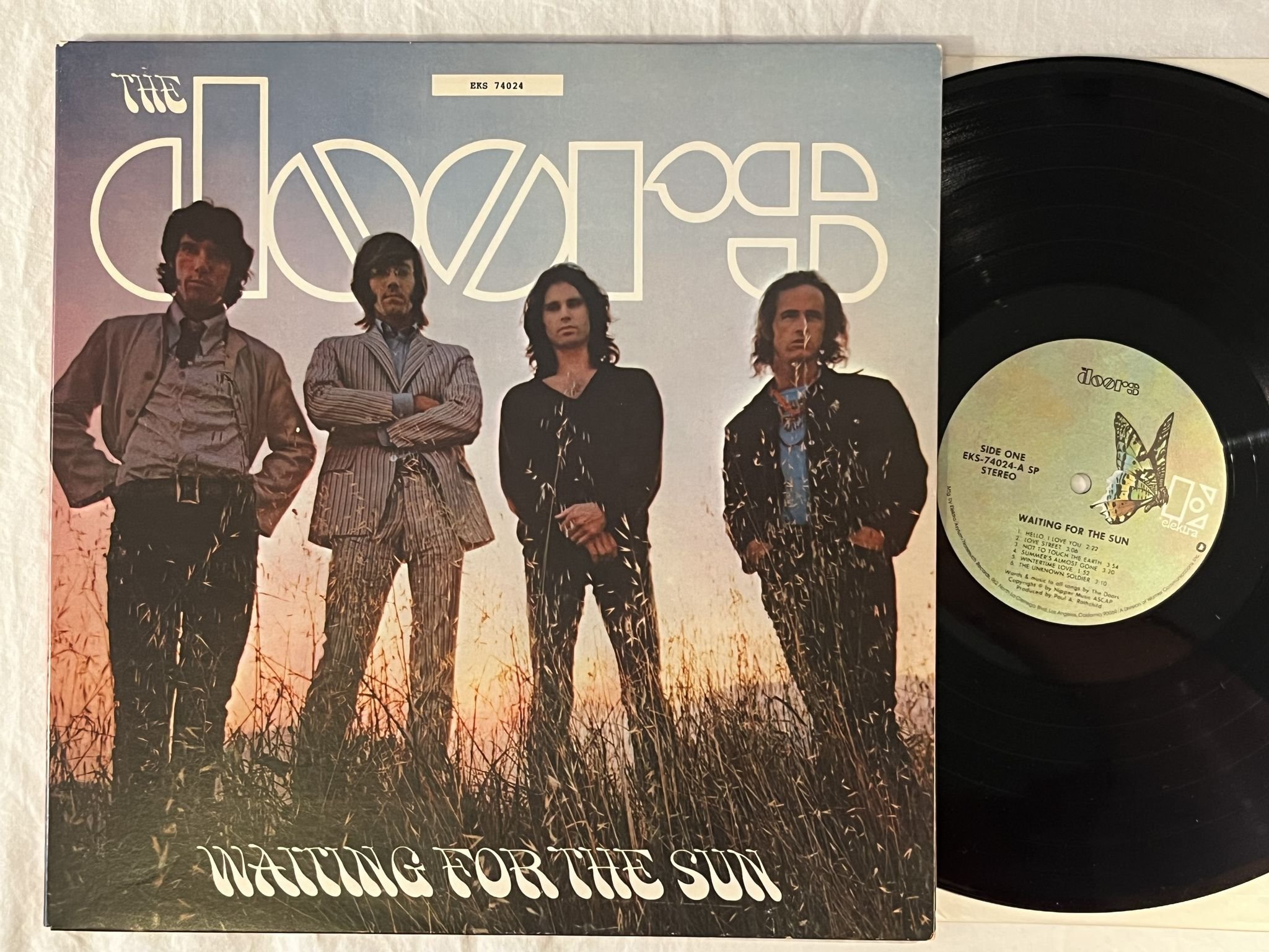 Omslagsbild för skivan THE DOORS wating for the sun LP ELEKTRA EKS 74024 SP