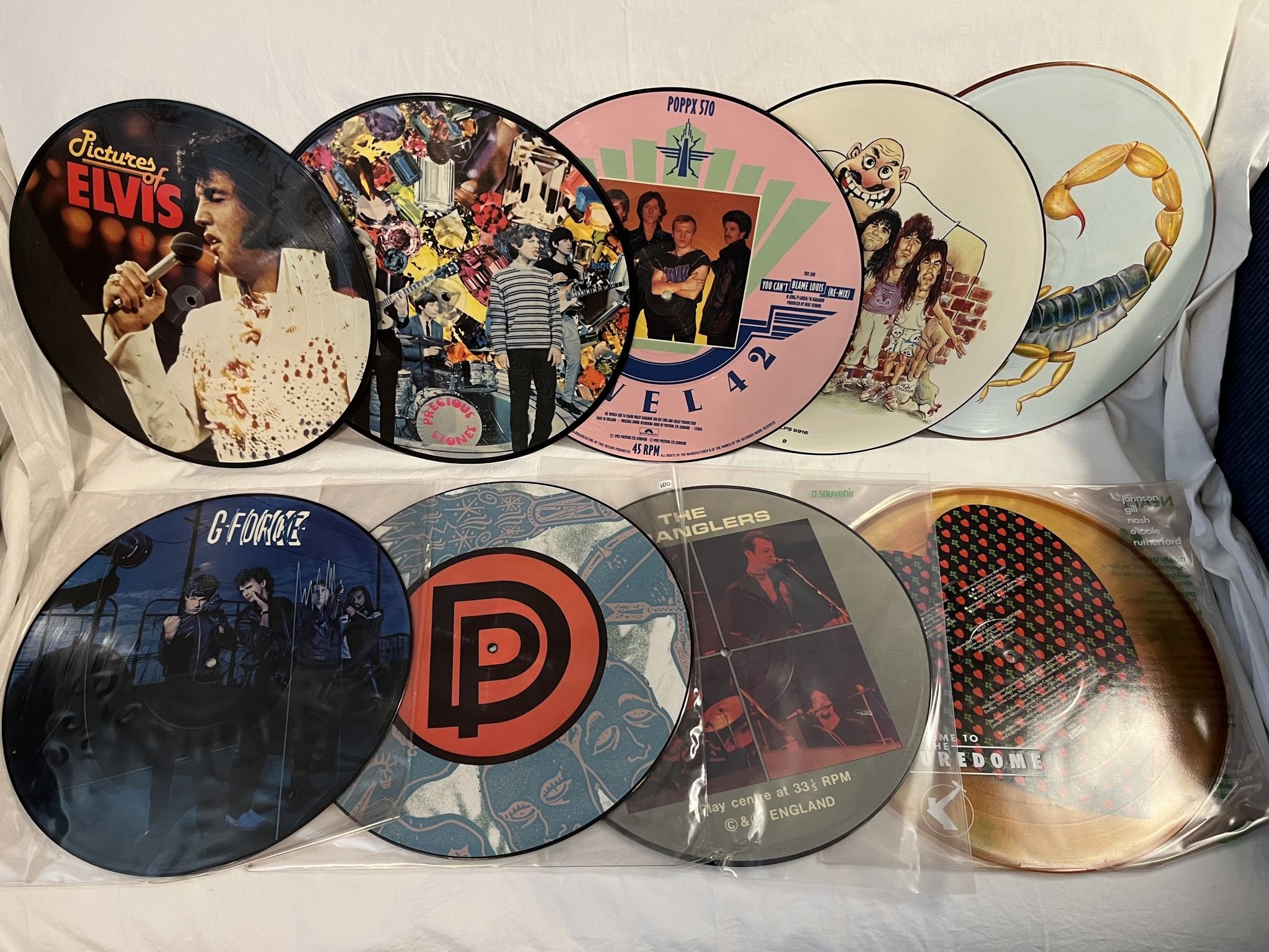 Omslagsbild för skivan 33 stycken Picture discs från Hot Records väggar / Lot 1