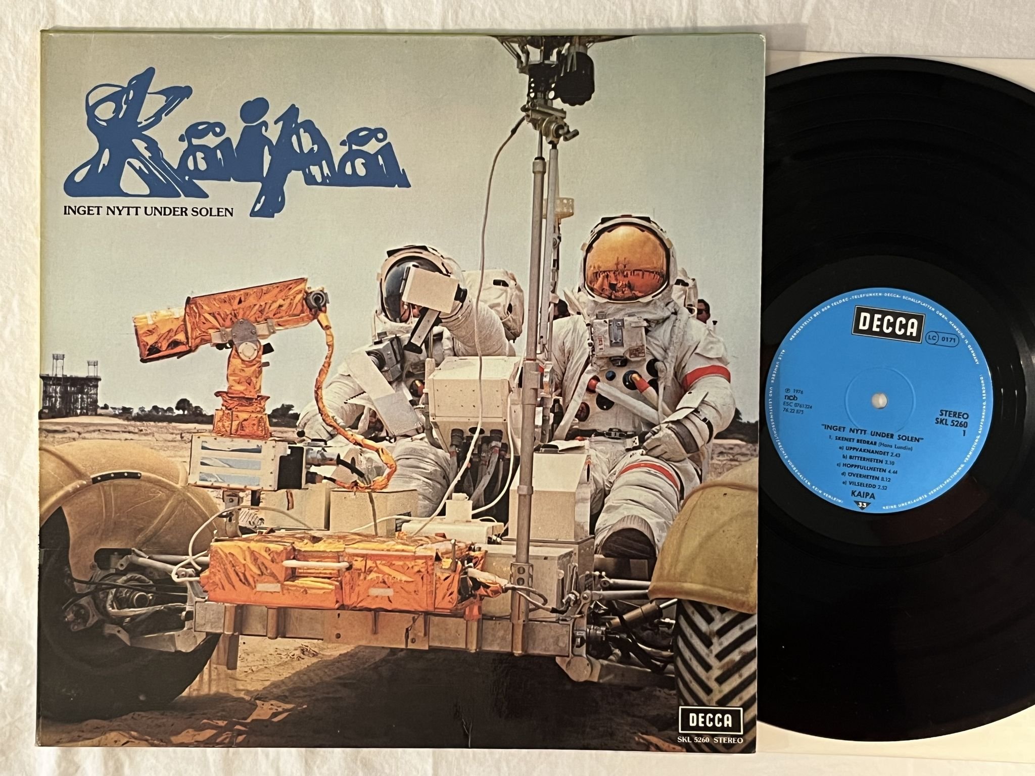 Omslagsbild för skivan KAIPA inget nytt under solen LP -76 DECCA SKL 5260