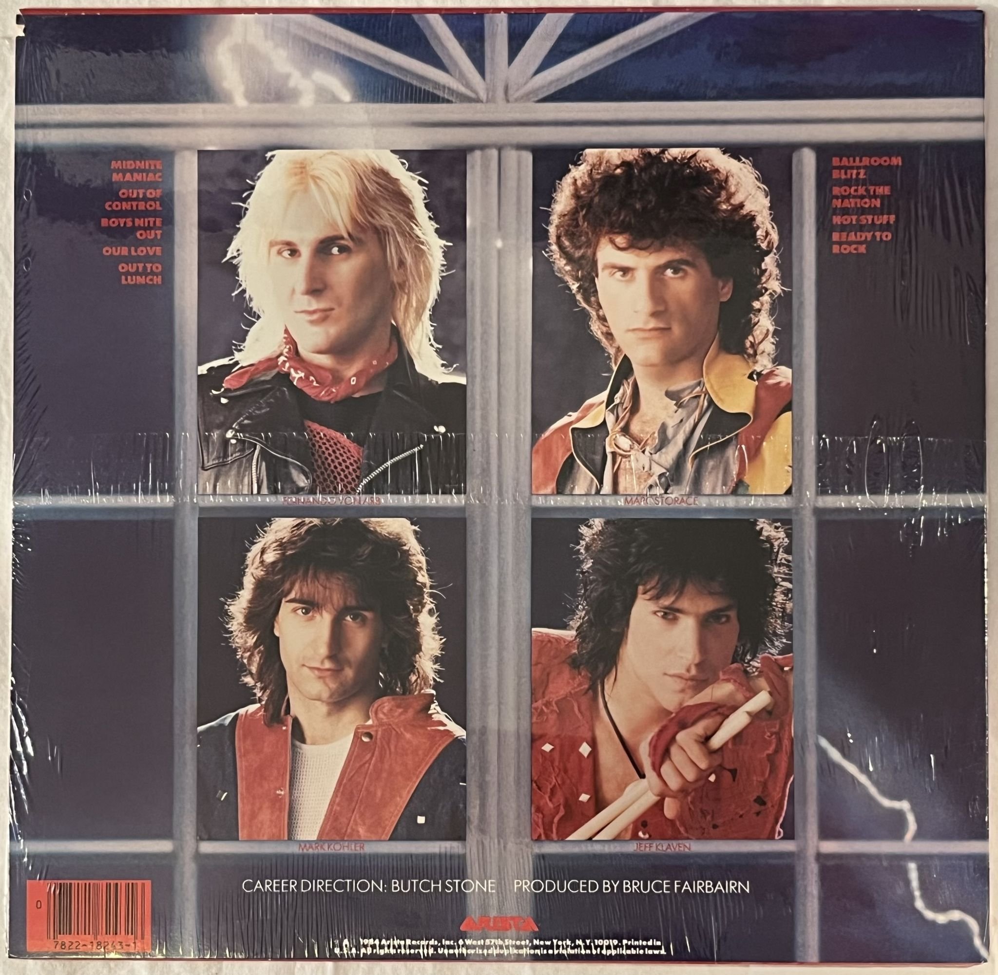 Omslagsbild för skivan KROKUS the blitz LP -84 US ARISTA AL8-8243 ** SEALED **