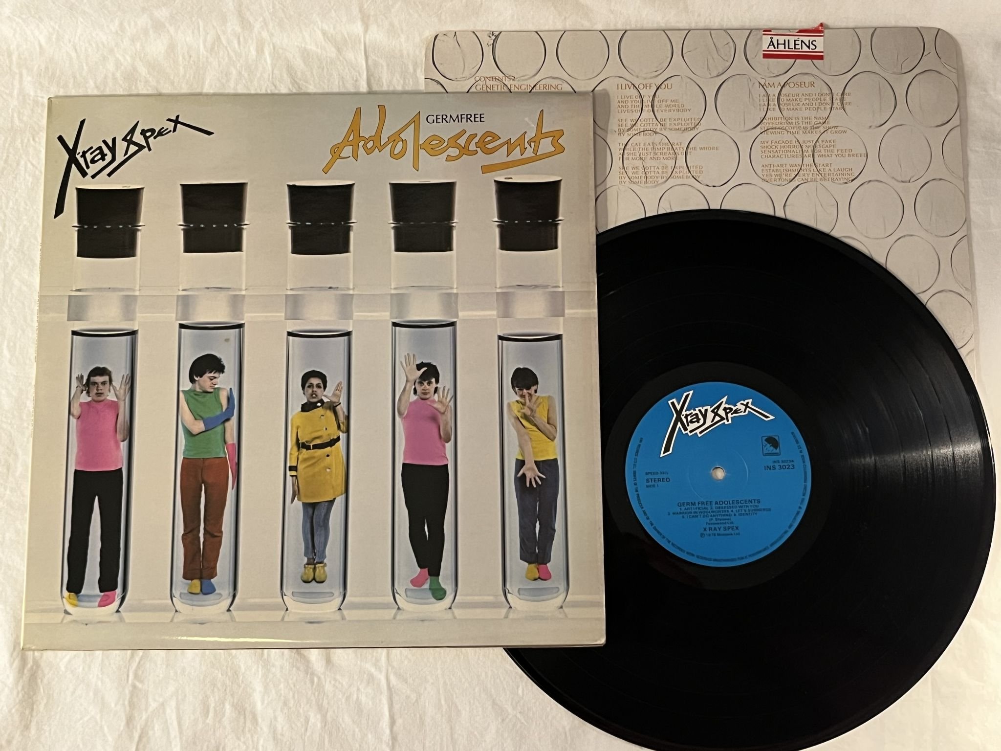 Omslagsbild för skivan X RAY SPEX germ free adolescents LP -78 UK EMI INS 3023