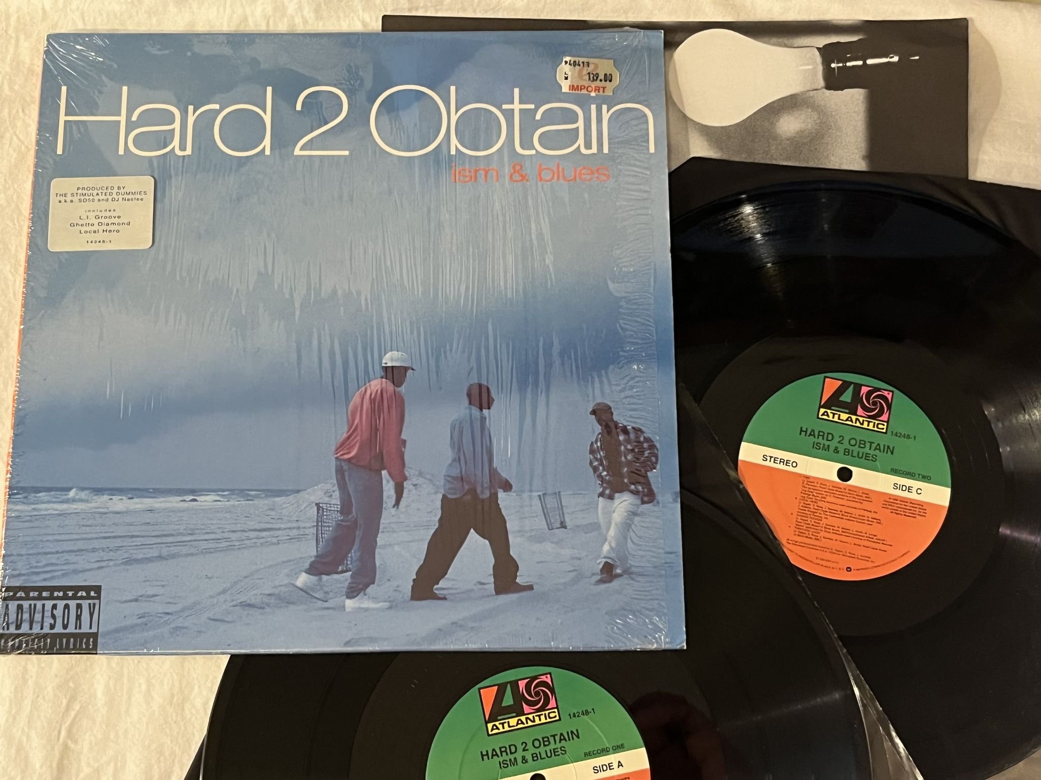 Omslagsbild för skivan HARD 2 OBTAIN Ism & Blues 2xLP -94 US ATLANTIC 14248-1 ** GOLDEN AGE **