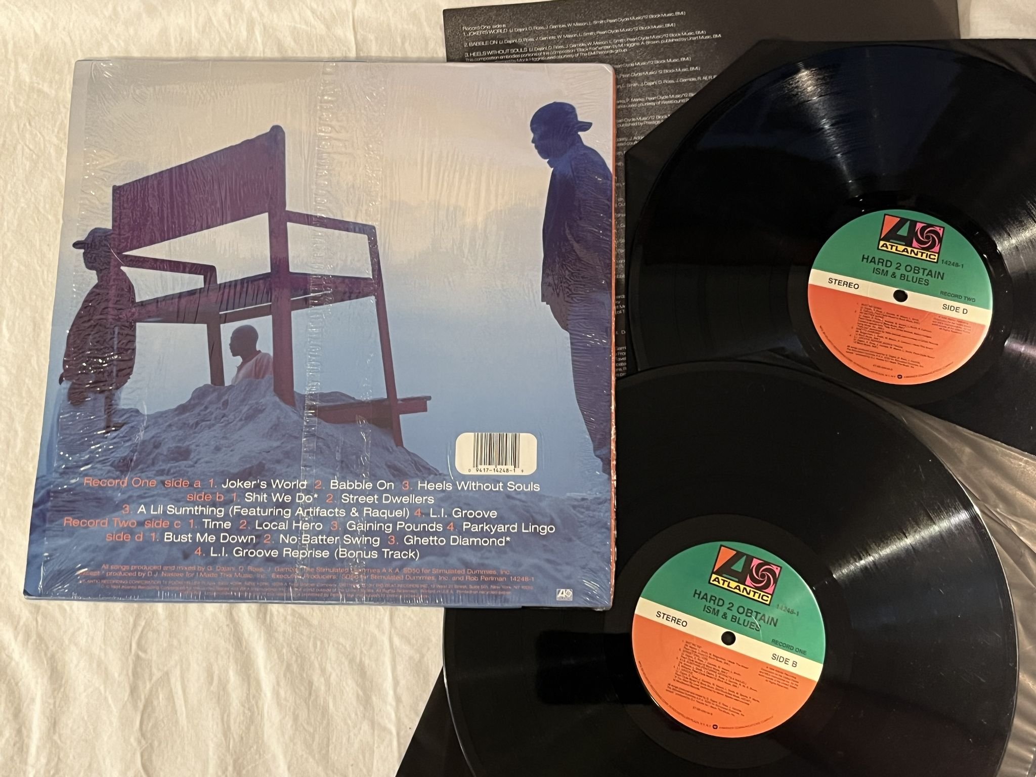 Omslagsbild för skivan HARD 2 OBTAIN Ism & Blues 2xLP -94 US ATLANTIC 14248-1 ** GOLDEN AGE **