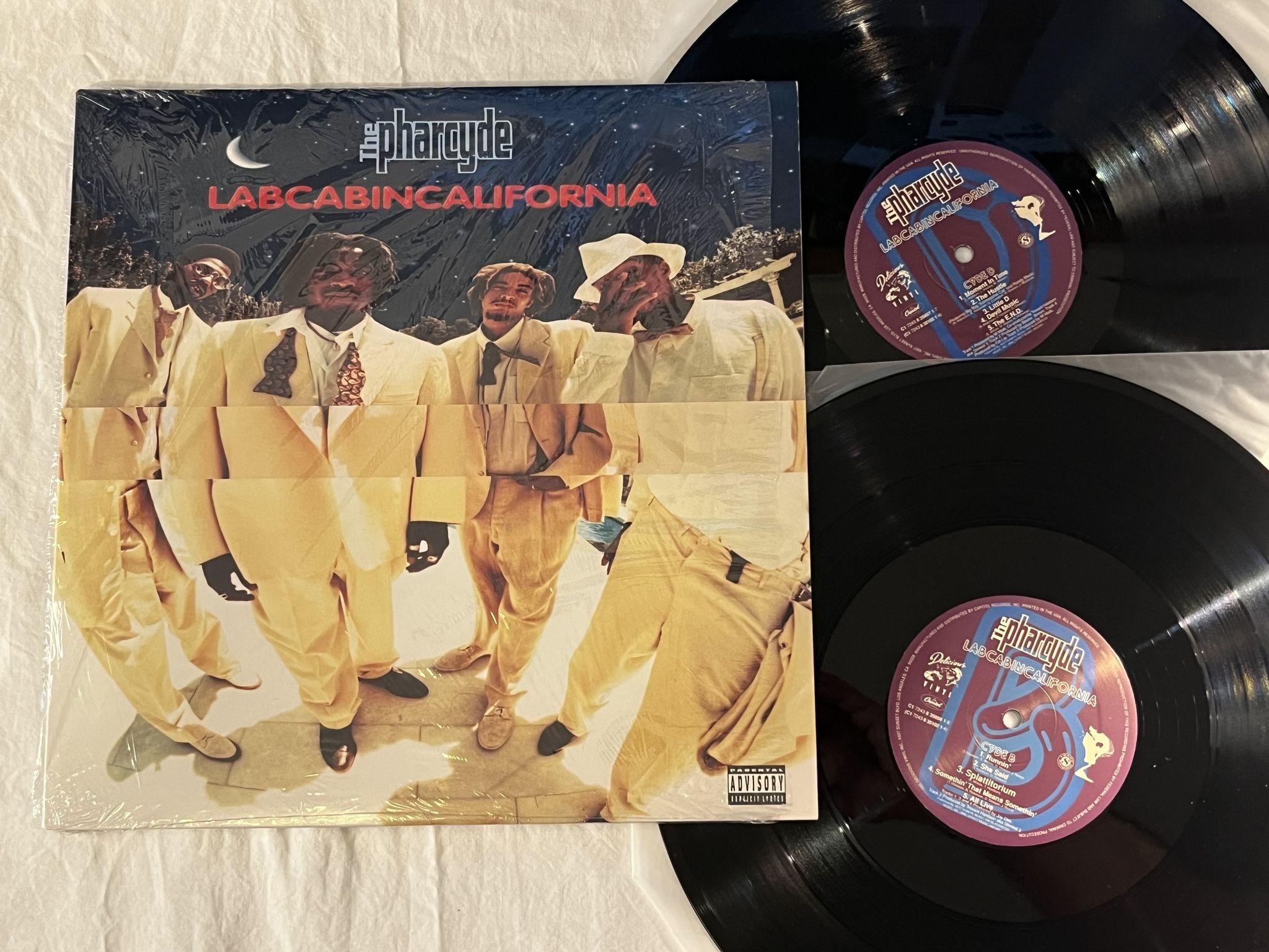 Omslagsbild för skivan THE PHARCYDE Labcabincalifornia 2xLP -95 US CAPITOL C1 724383510214