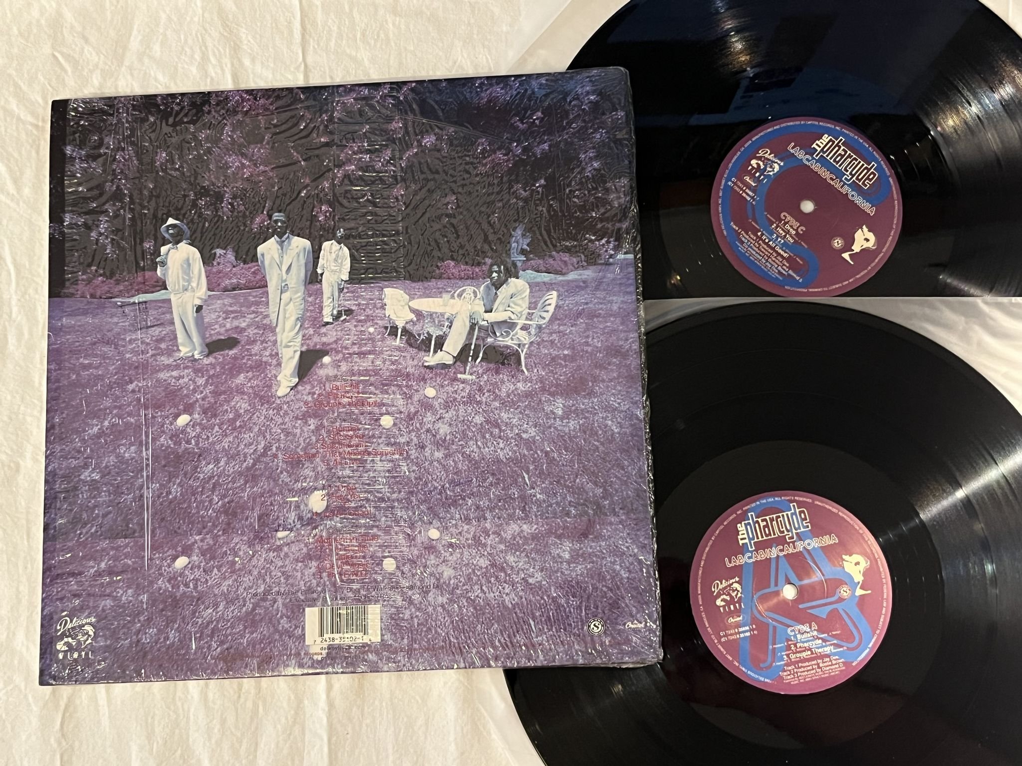 Omslagsbild för skivan THE PHARCYDE Labcabincalifornia 2xLP -95 US CAPITOL C1 724383510214