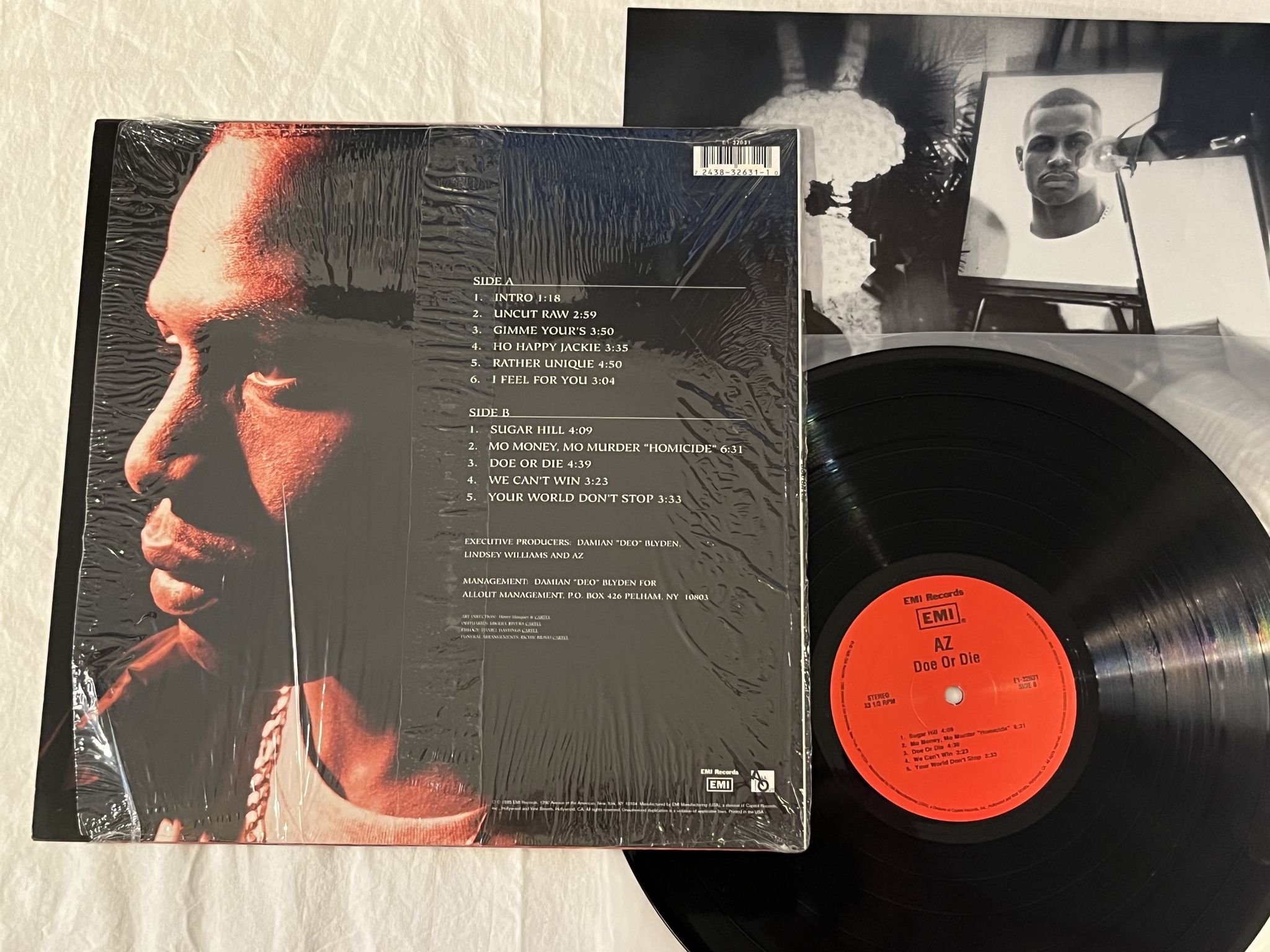 Omslagsbild för skivan AZ doe or die LP -95 US EMI – E1-32631 *** Golden age rap ***