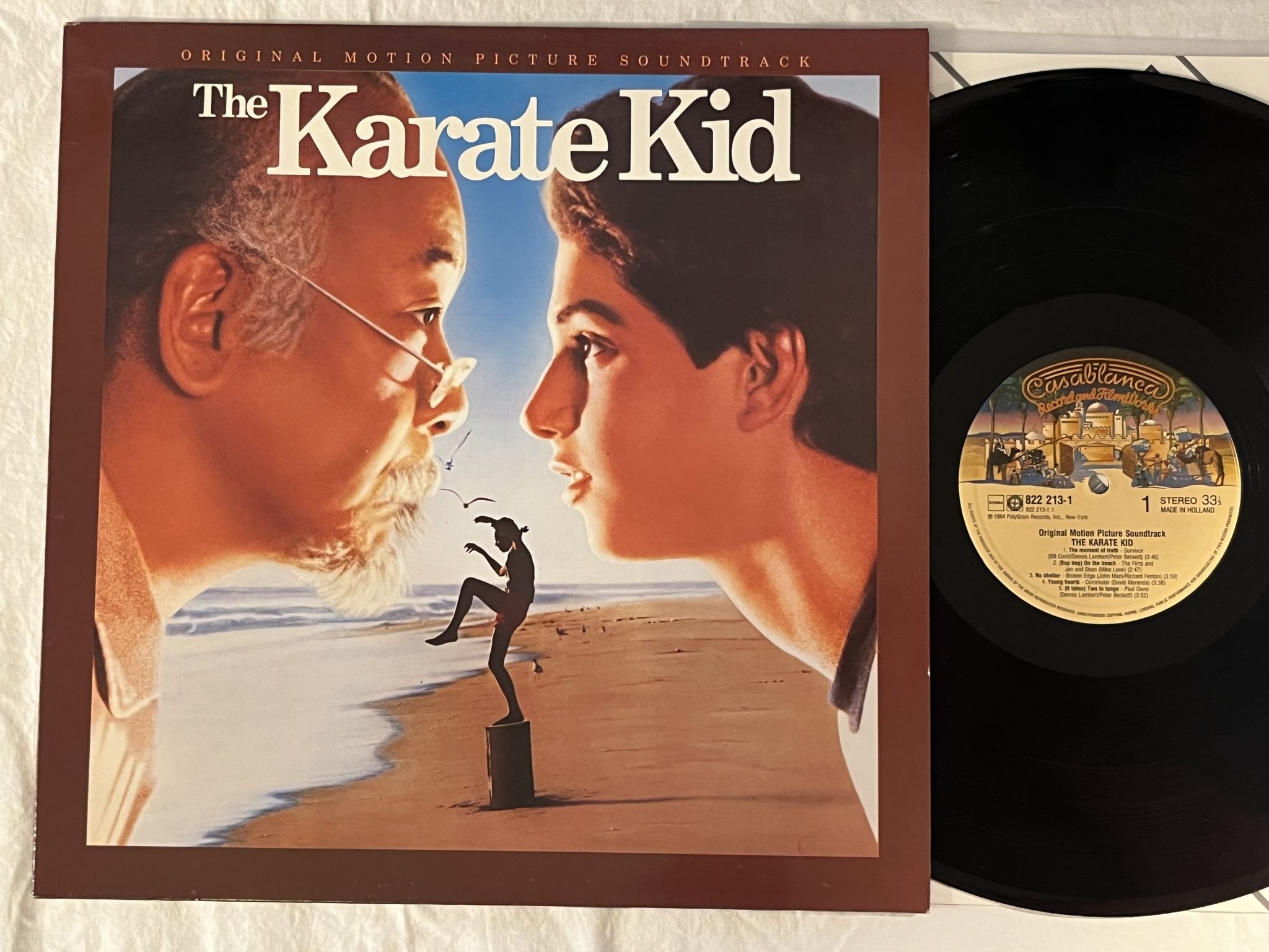 Omslagsbild för skivan VARIOUS - Karate Kid LP -84 CASABLANCA 822 213-1