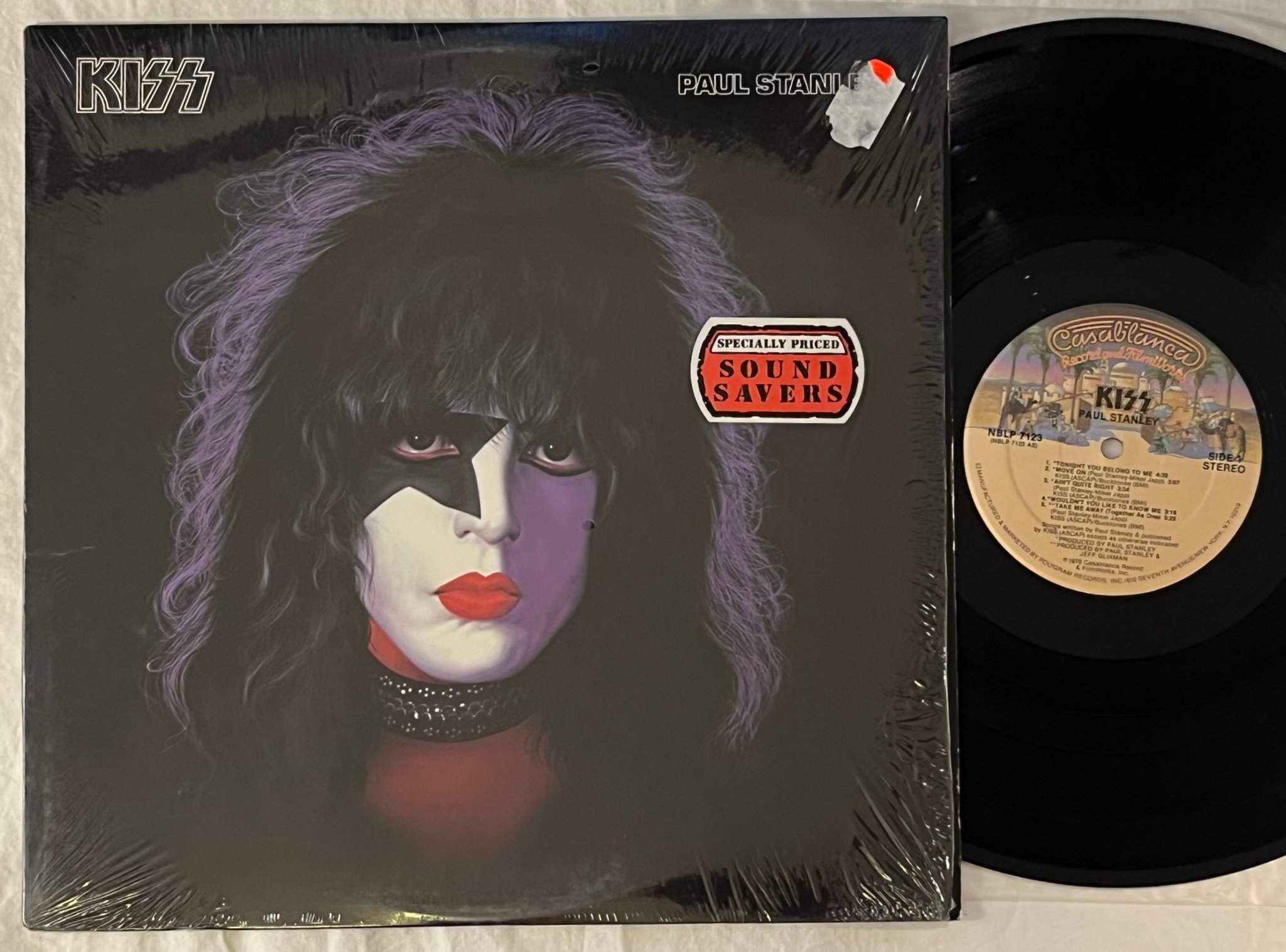 Omslagsbild för skivan KISS Paul Stanley LP -78 US CASABLANCA NBLP 7123