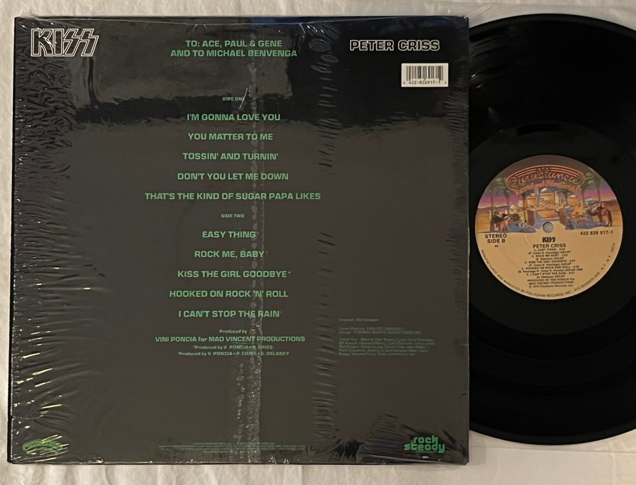 Omslagsbild för skivan KISS Peter Criss LP -78 US CASABLANCA 422826917-1