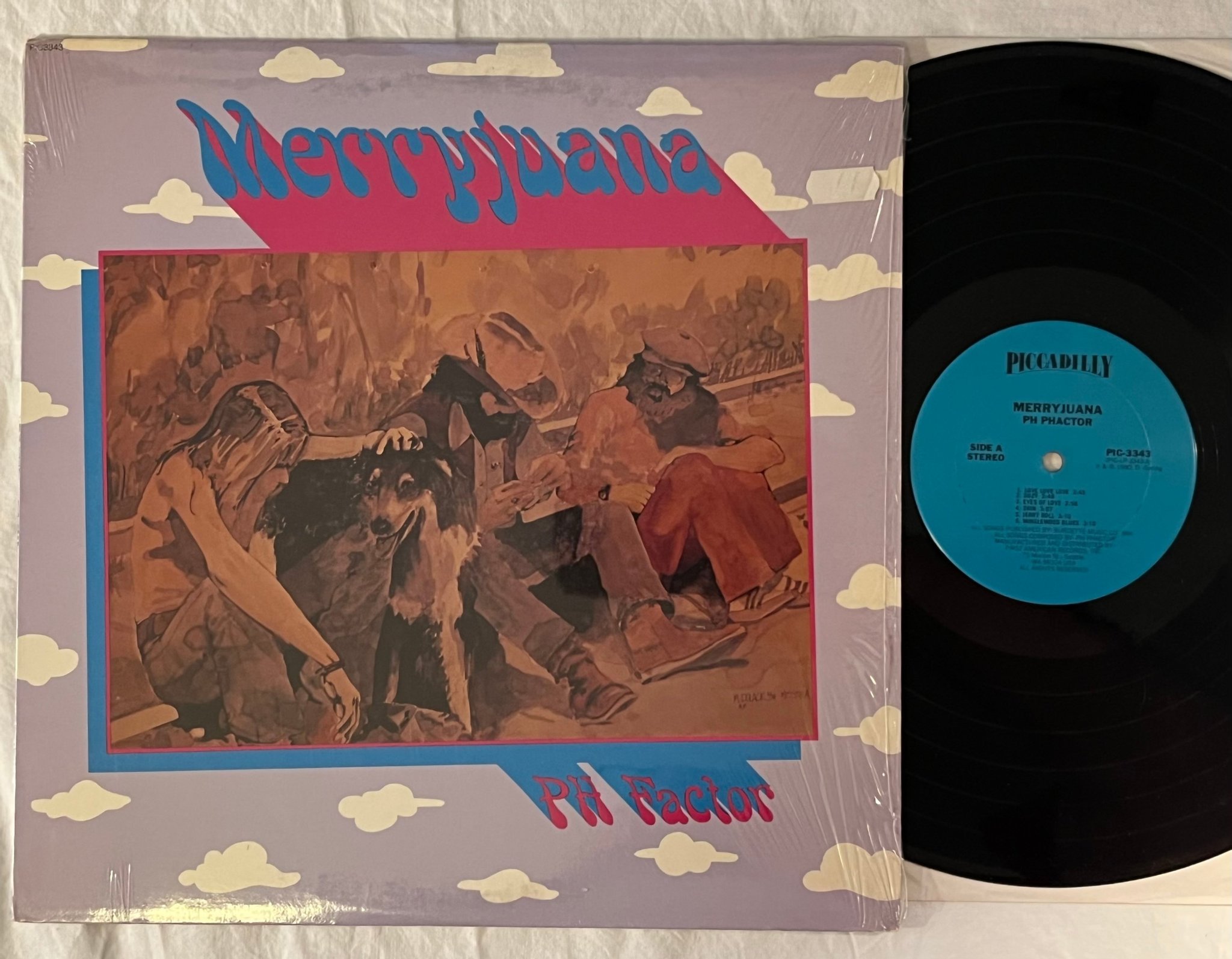Omslagsbild för skivan PH FACTORY Merryjuana LP -80 US pic-a-dilly PIC 3343 ** rare psych / jug band **