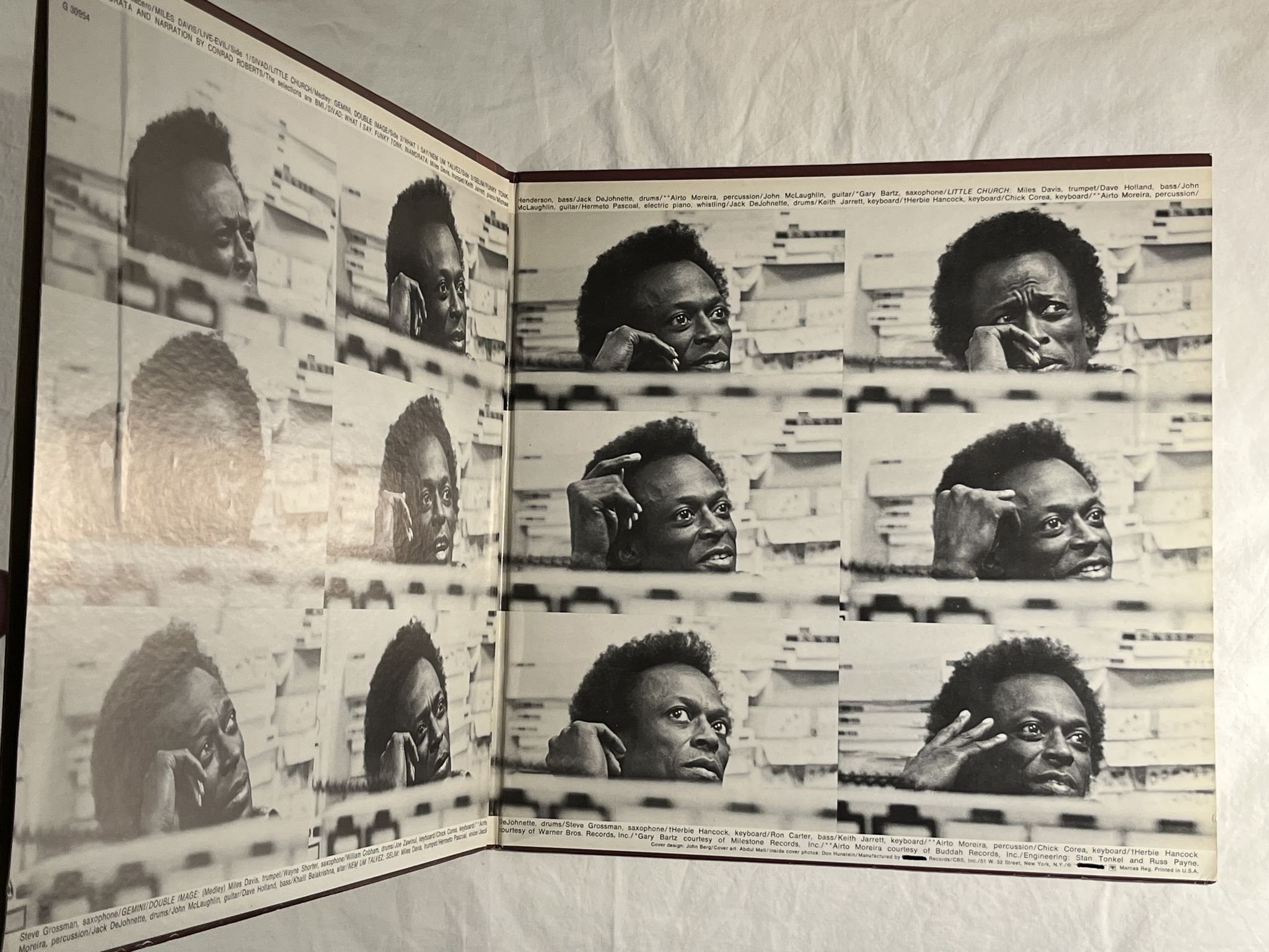 Omslagsbild för skivan MILES DAVIS Live-Evil 2xLP -71 US COLUMBIA CG 30954