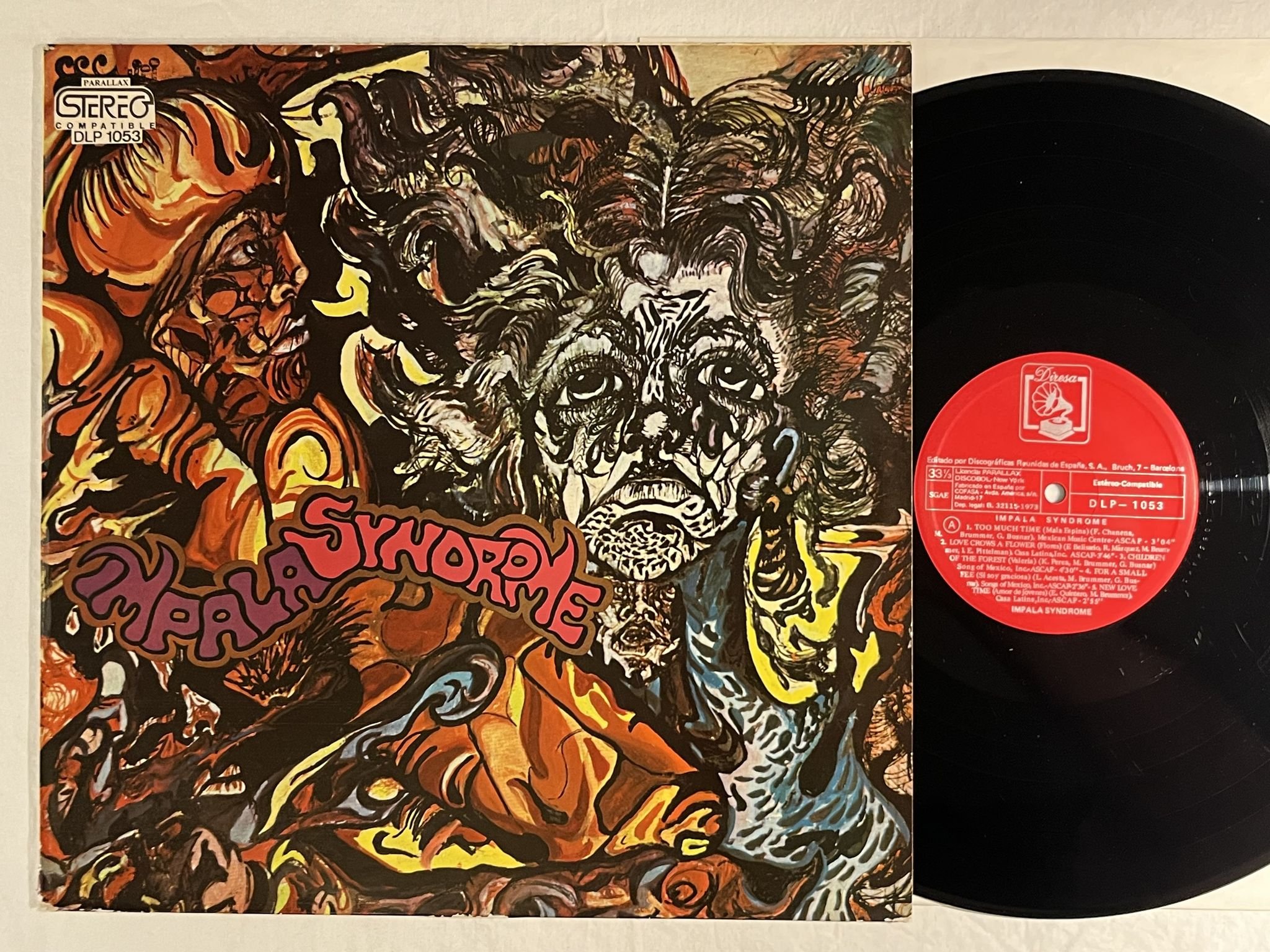 Omslagsbild för skivan IMPALA SYNDROME s/t LP -73 Spain DIRESA DLP 1053 *** PSYCH ROCK ***