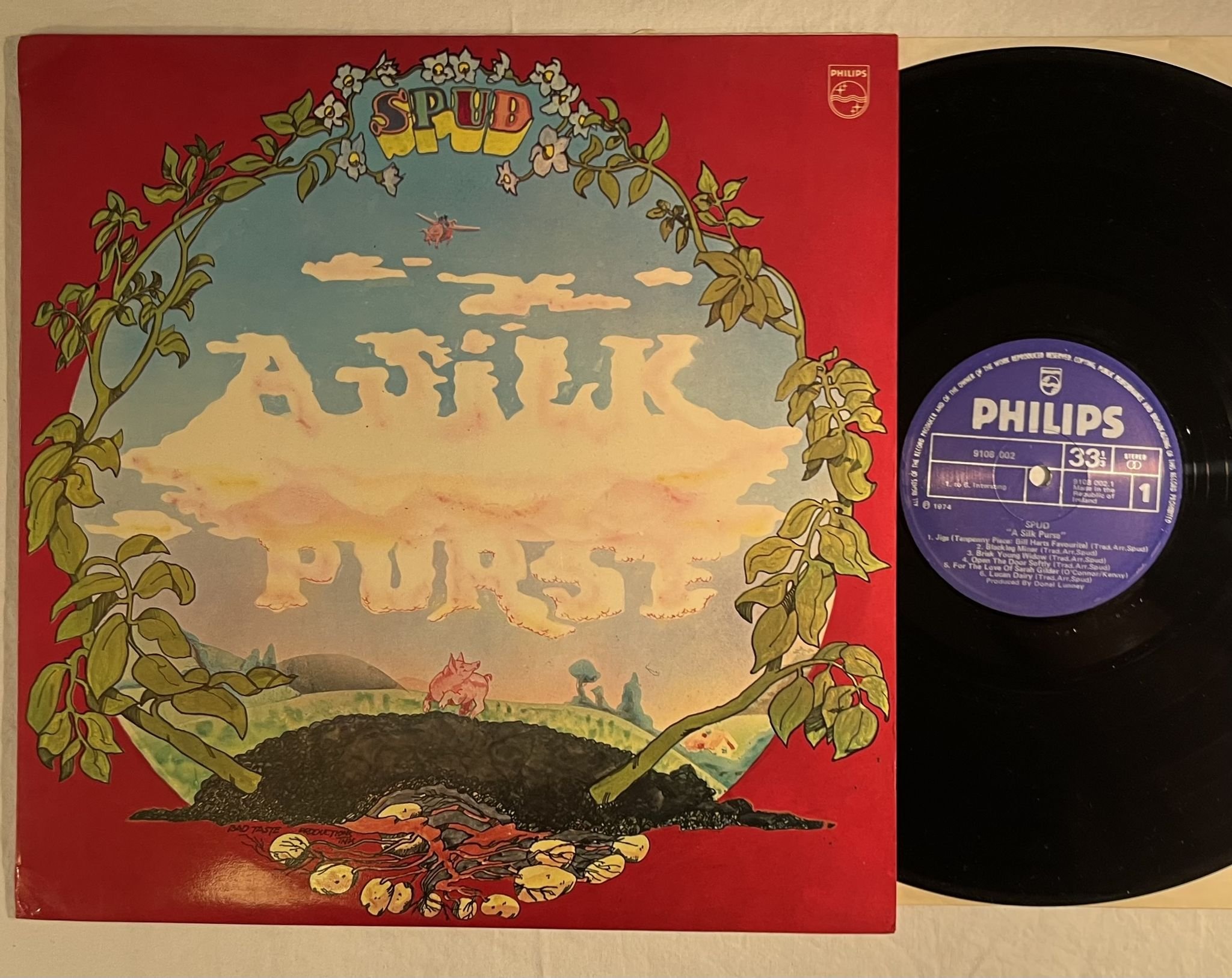 Omslagsbild för skivan SPUD A Silk Purse LP -75 Ireland PHILIPS 9108 002