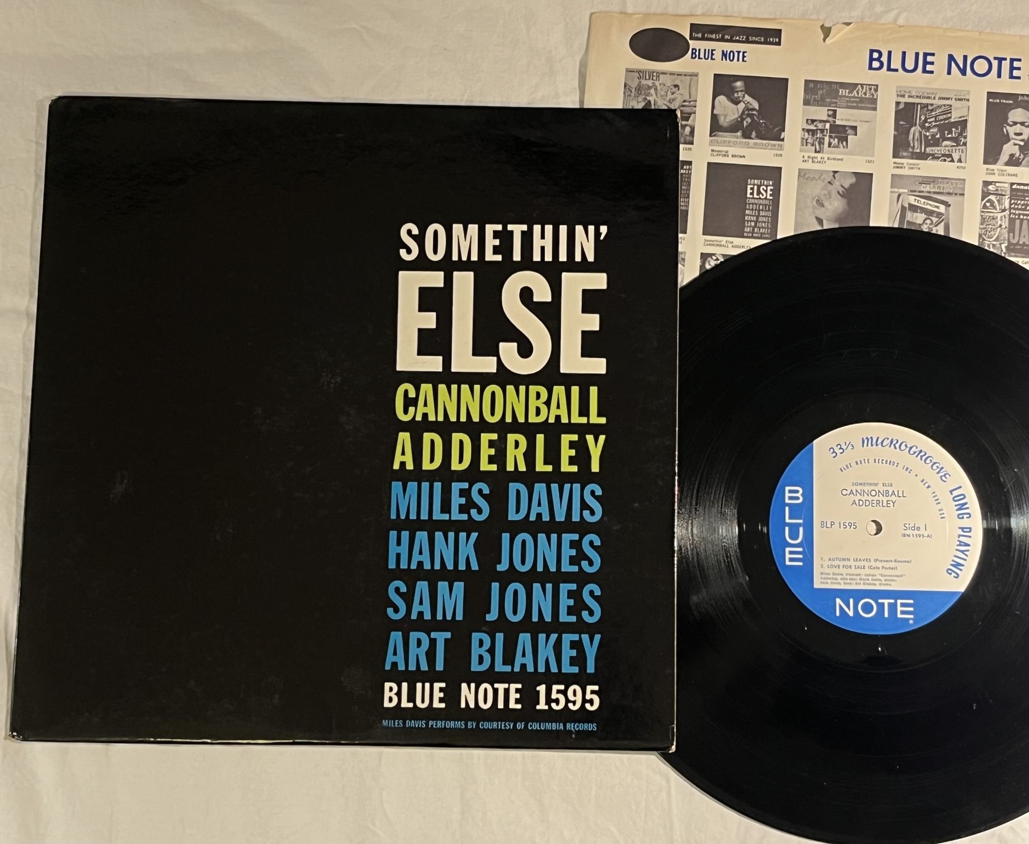 Omslagsbild för skivan CANNONBALL ADDERLEY somethin' else LP -62 US BLUE NOTE BLP 1595 ** NY Adress **
