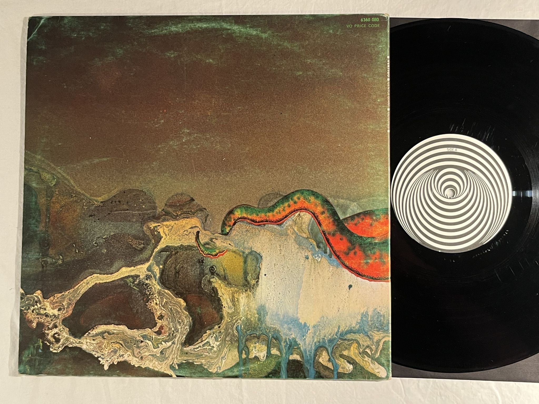 Omslagsbild för skivan GENTLE GIANT octopus LP -72 UK VERTIGO 6360 080 *** PROG ROCK ***