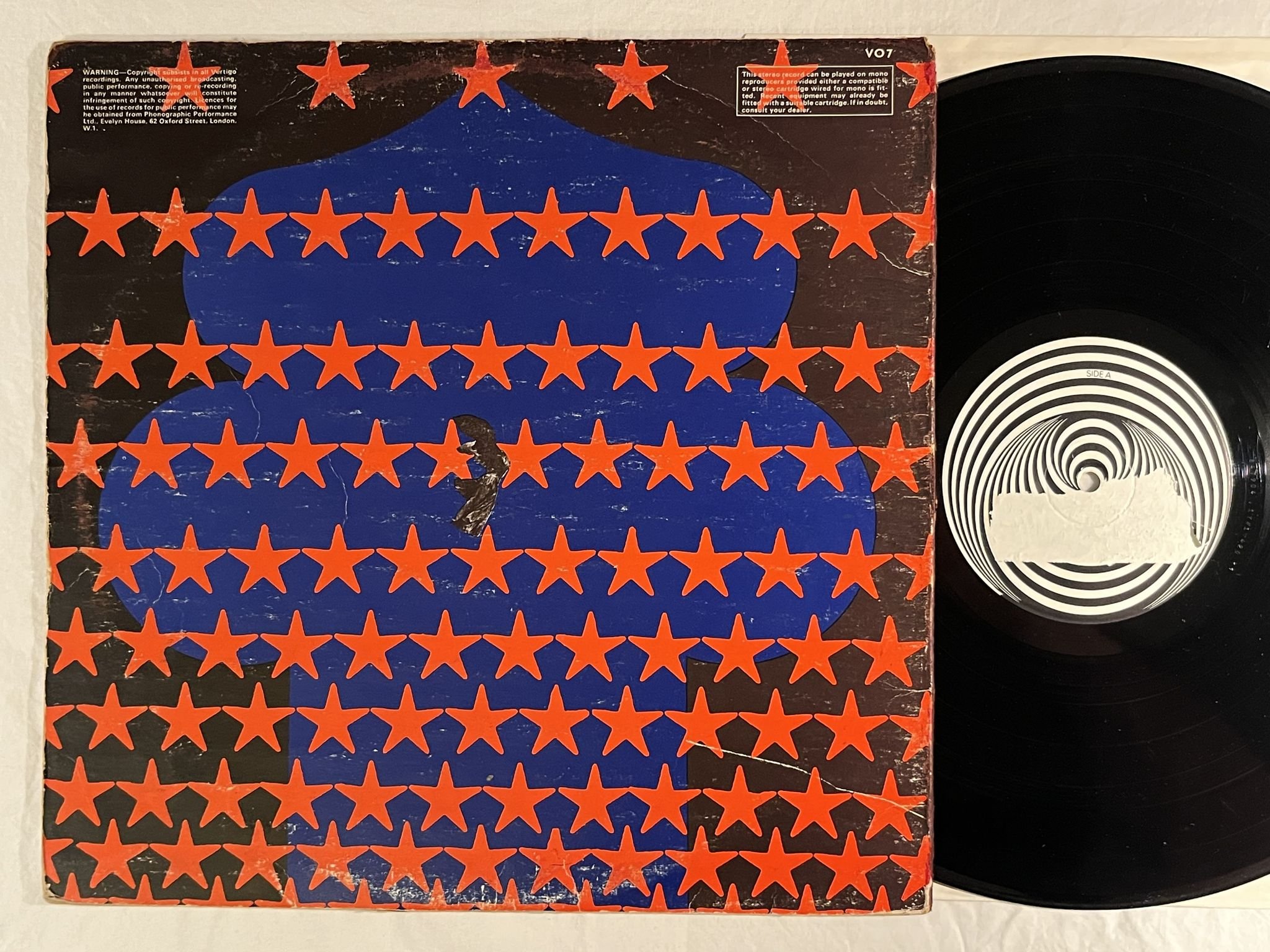 Omslagsbild för skivan CRESSIDA s/t LP -70 UK VERTIGO VO 7