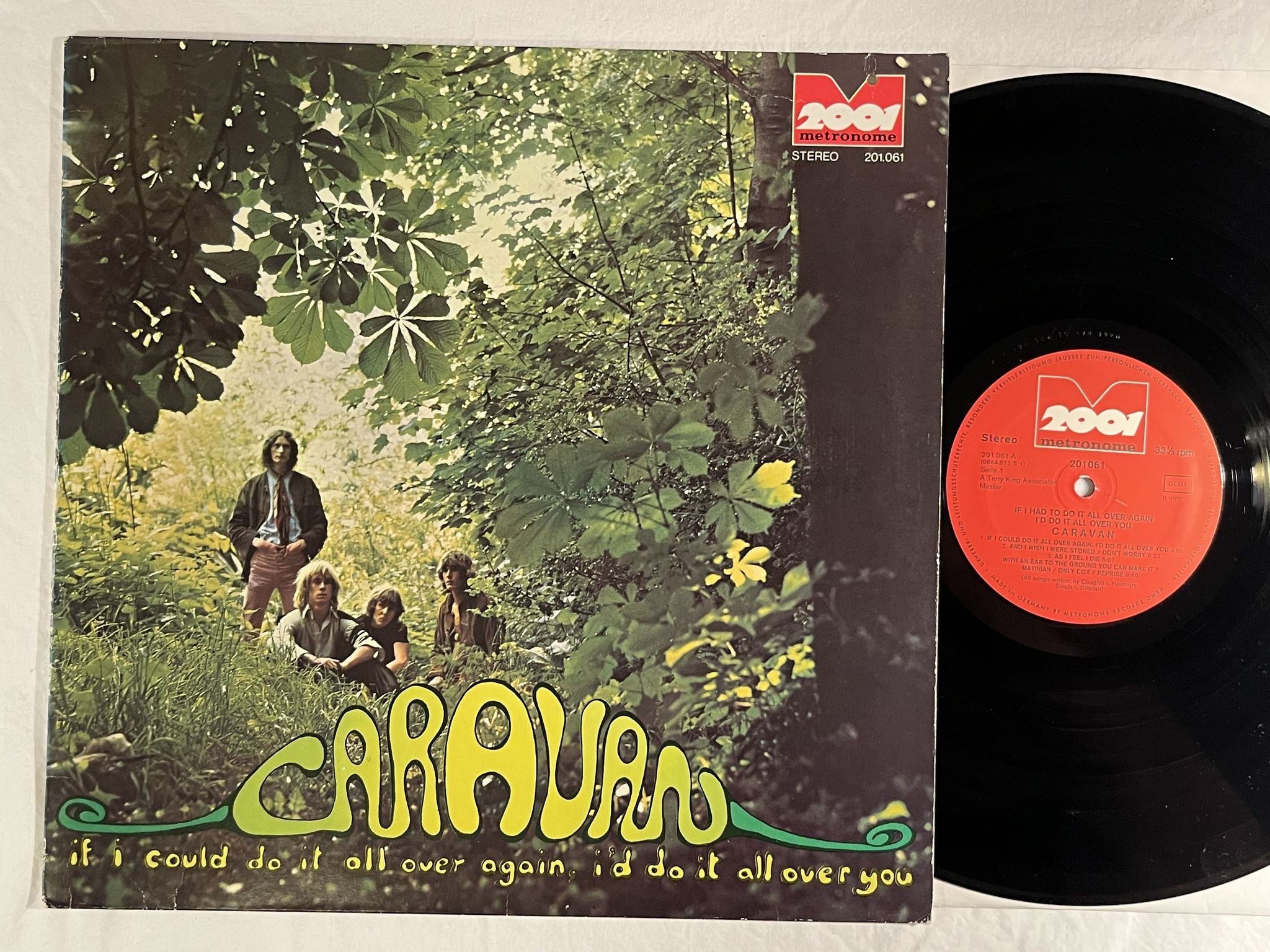 Omslagsbild för skivan CARAVAN If I Could Do It All Over Again... LP -75 Ger 201 061 * PROG *