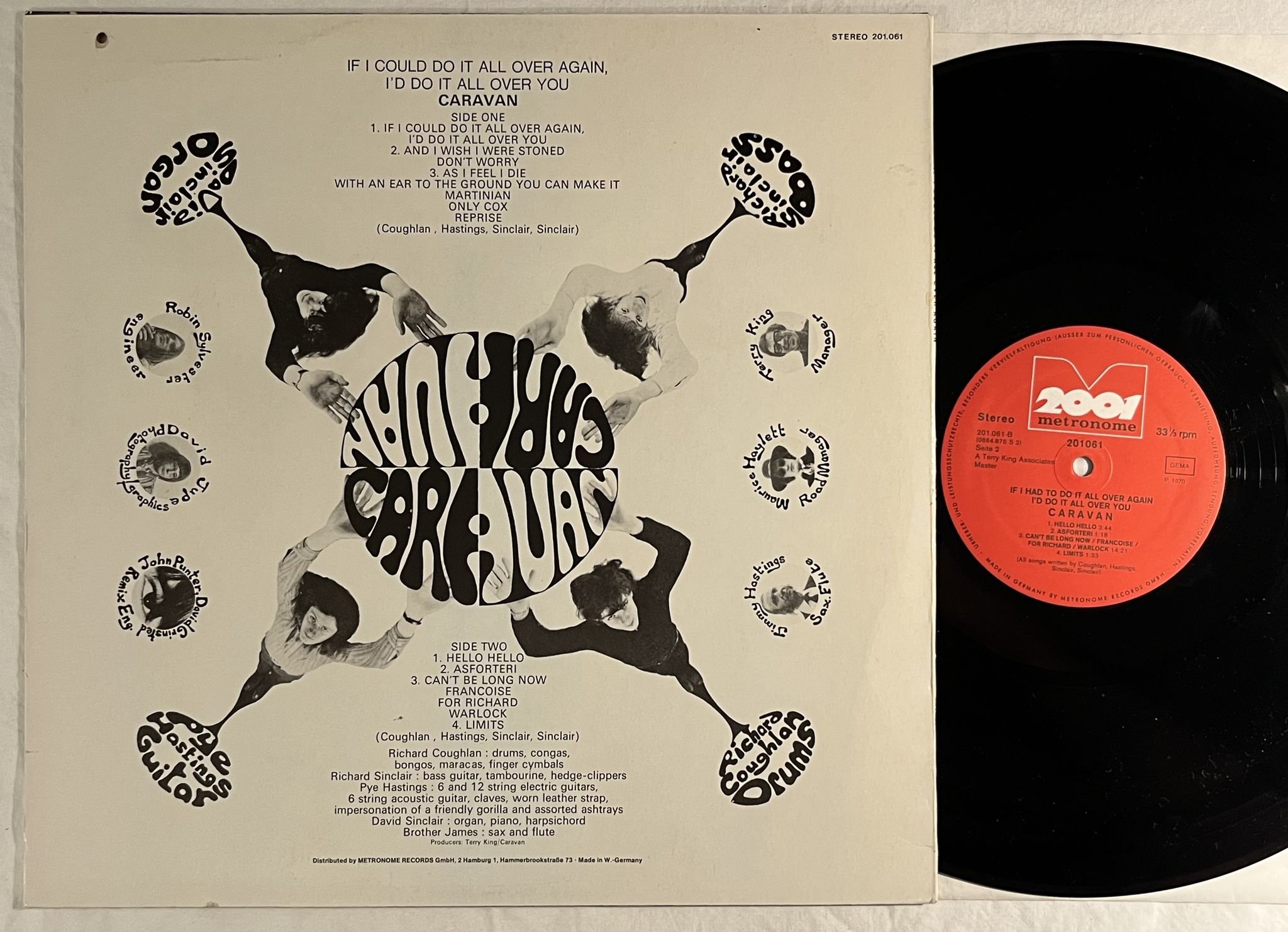 Omslagsbild för skivan CARAVAN If I Could Do It All Over Again... LP -75 Ger 201 061 * PROG *