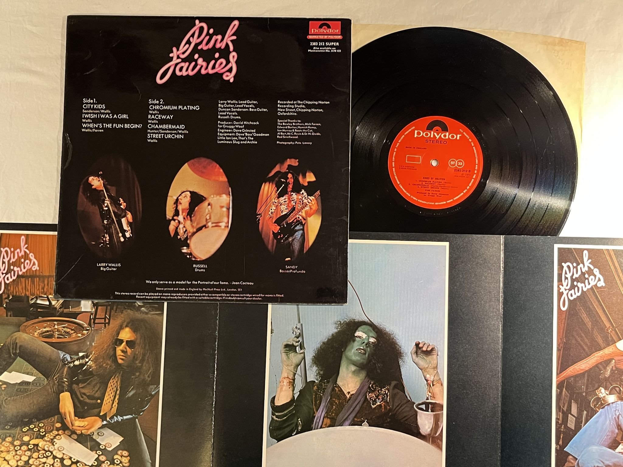 Omslagsbild för skivan PINK FAIRIES kings of oblivion LP -73 UK POLYDOR 2383212