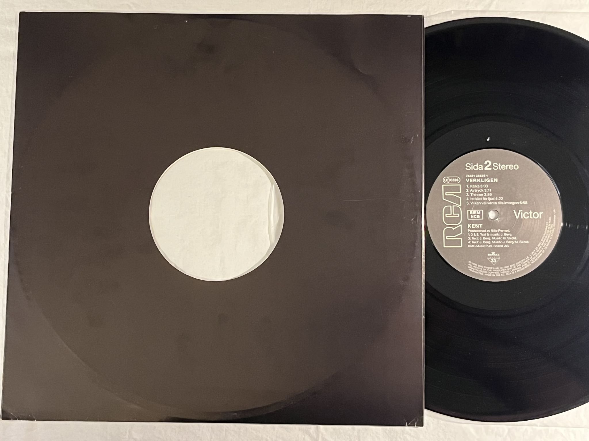 Omslagsbild för skivan KENT verkligen 12" Swe -96 BMG 74321 35625 1 ** MEGA RARE NUMBERED ED 423/500 **