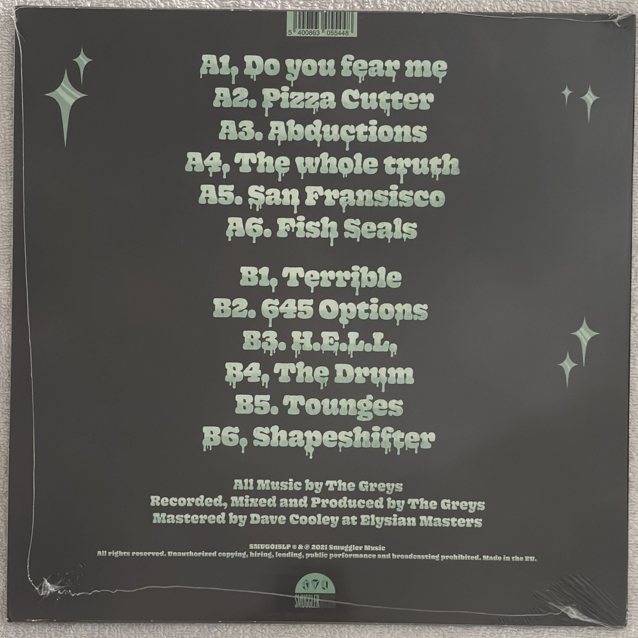 Omslagsbild för skivan THE GREYS The Whole Truth LP Smuggler Music SMUG015LP