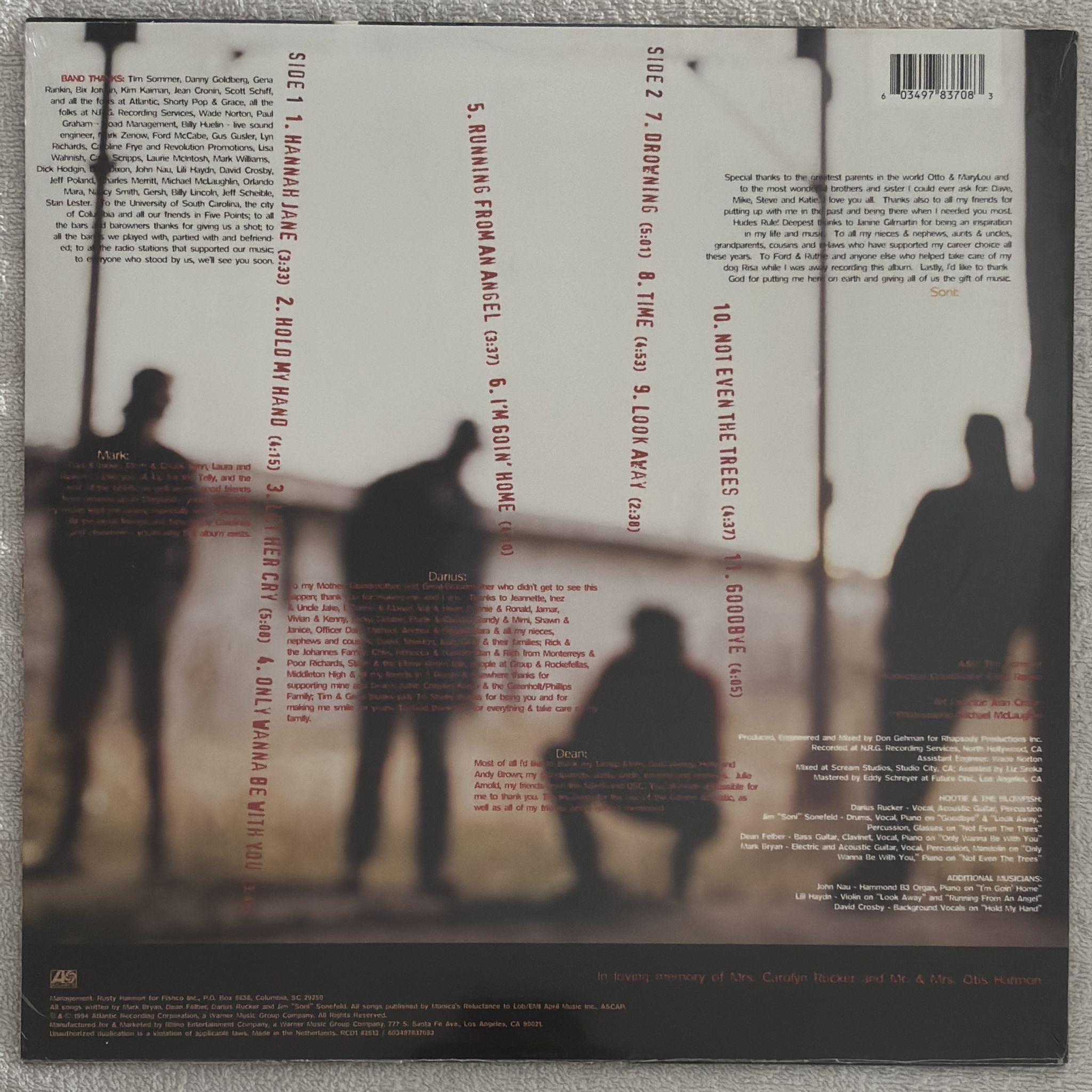 Omslagsbild för skivan HOOTIE & THE BLOWFISH Cracked Rear View LP Atlantic RCD1 82613