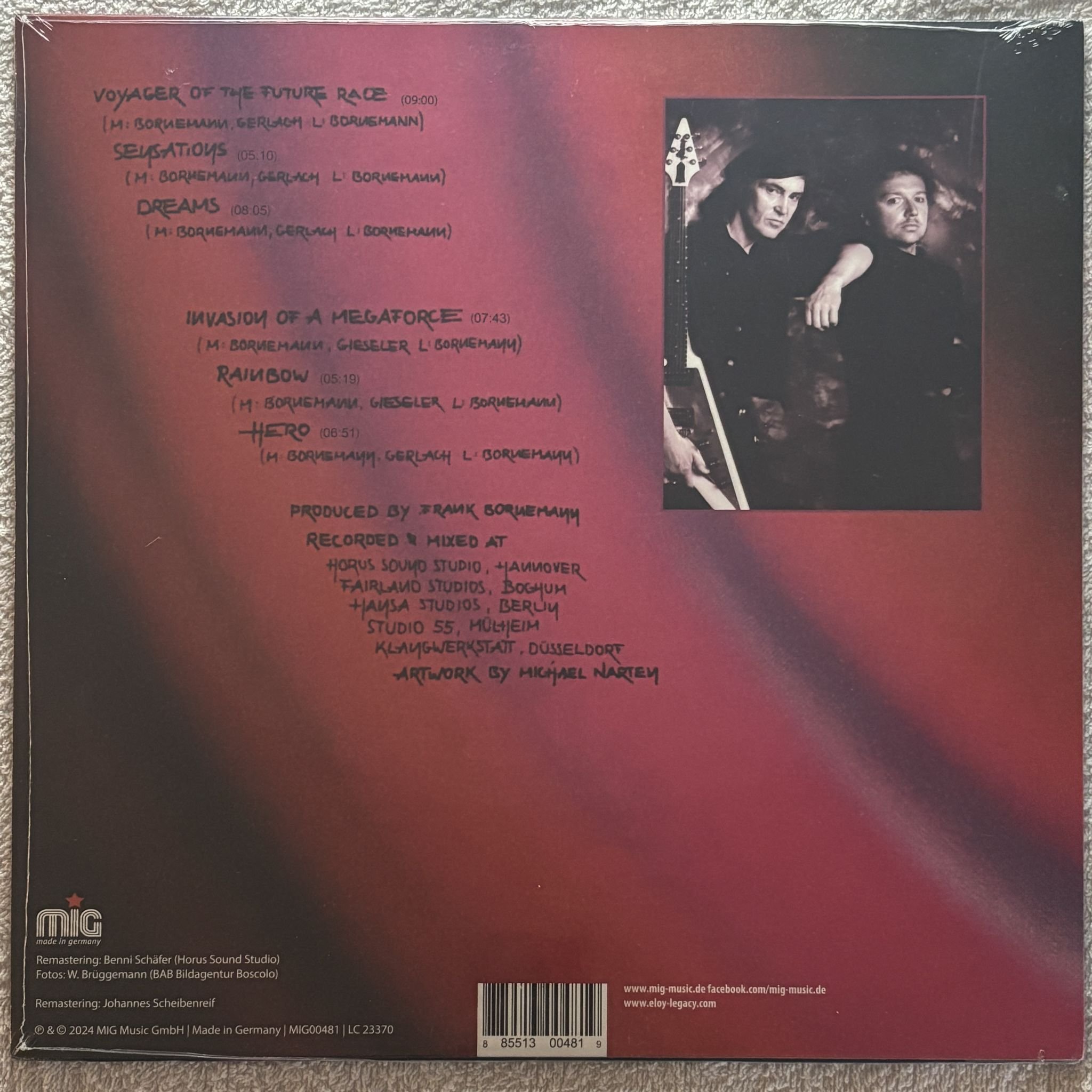 Omslagsbild för skivan ELOY Ra LP MIG MIG00481