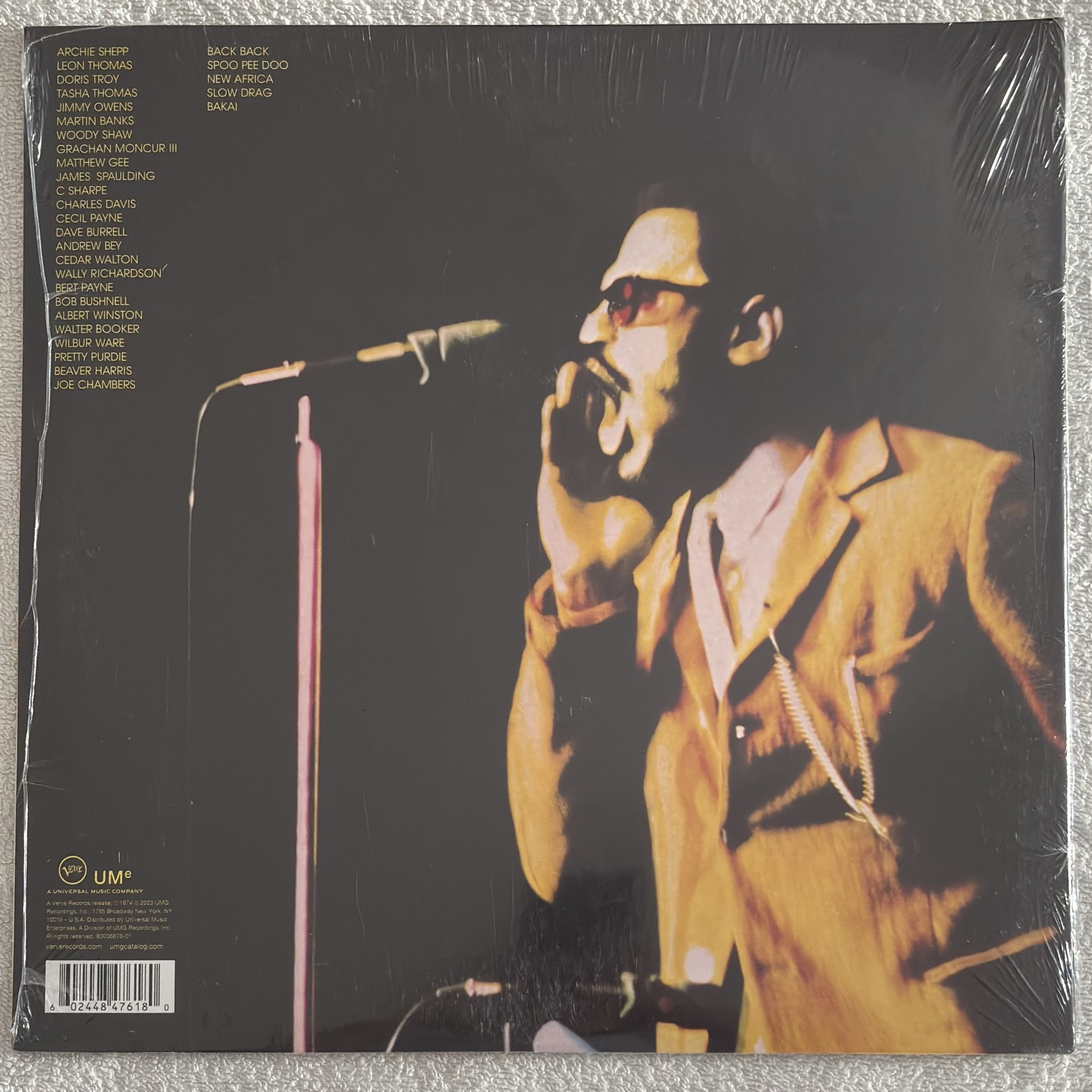 Omslagsbild för skivan ARCHIE SHEPP Kwanza LP Impulse! AS-9262