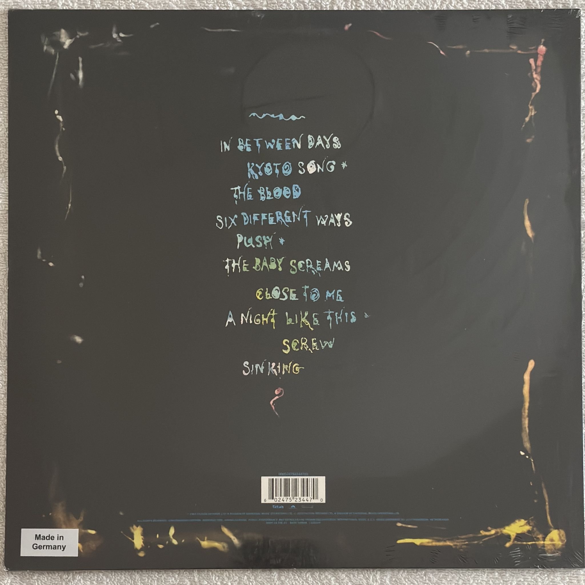 Omslagsbild för skivan THE CURE The Head On The Door LP Fiction Records 752 344-7