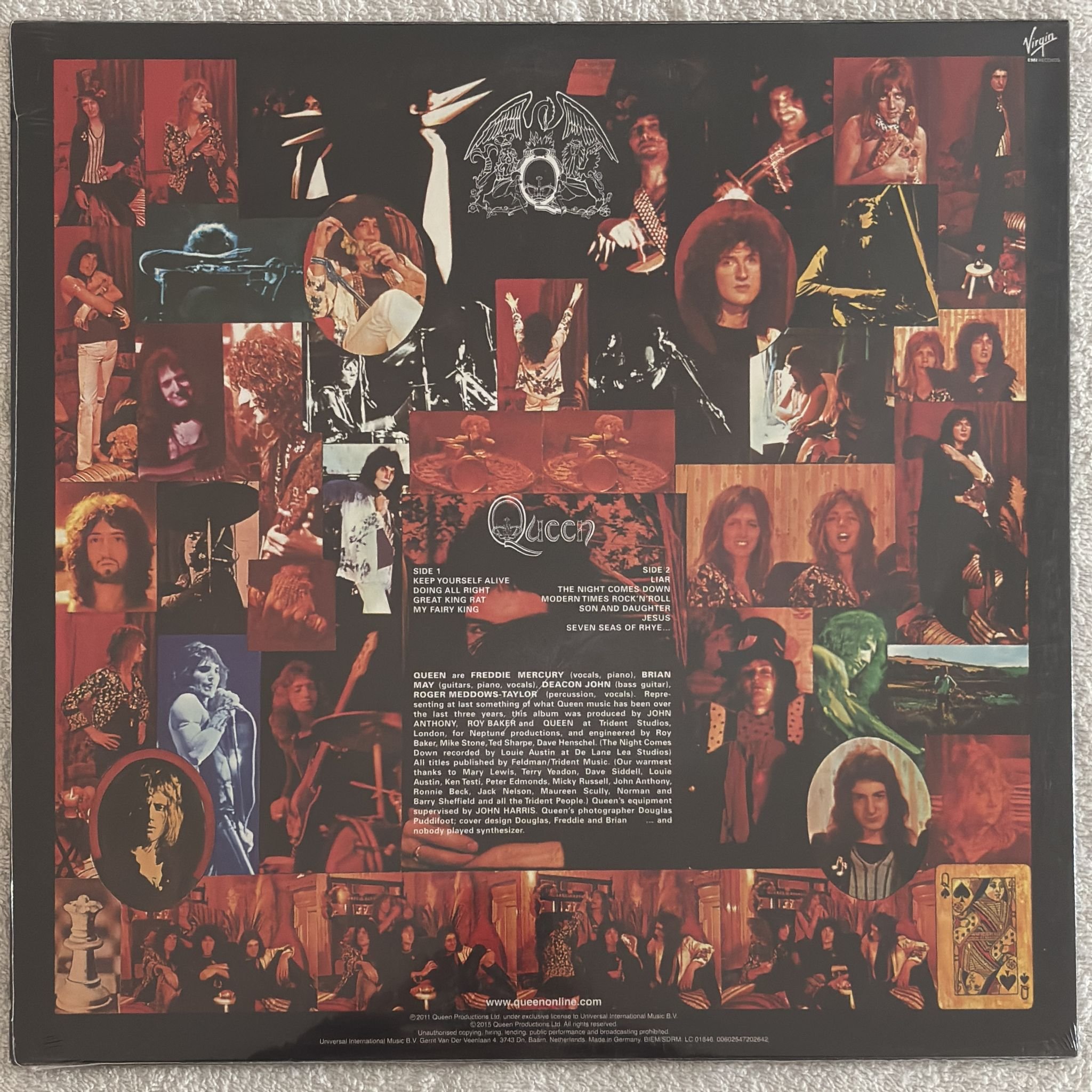 Omslagsbild för skivan QUEEN queen LP Virgin EMI Records 00602547202642