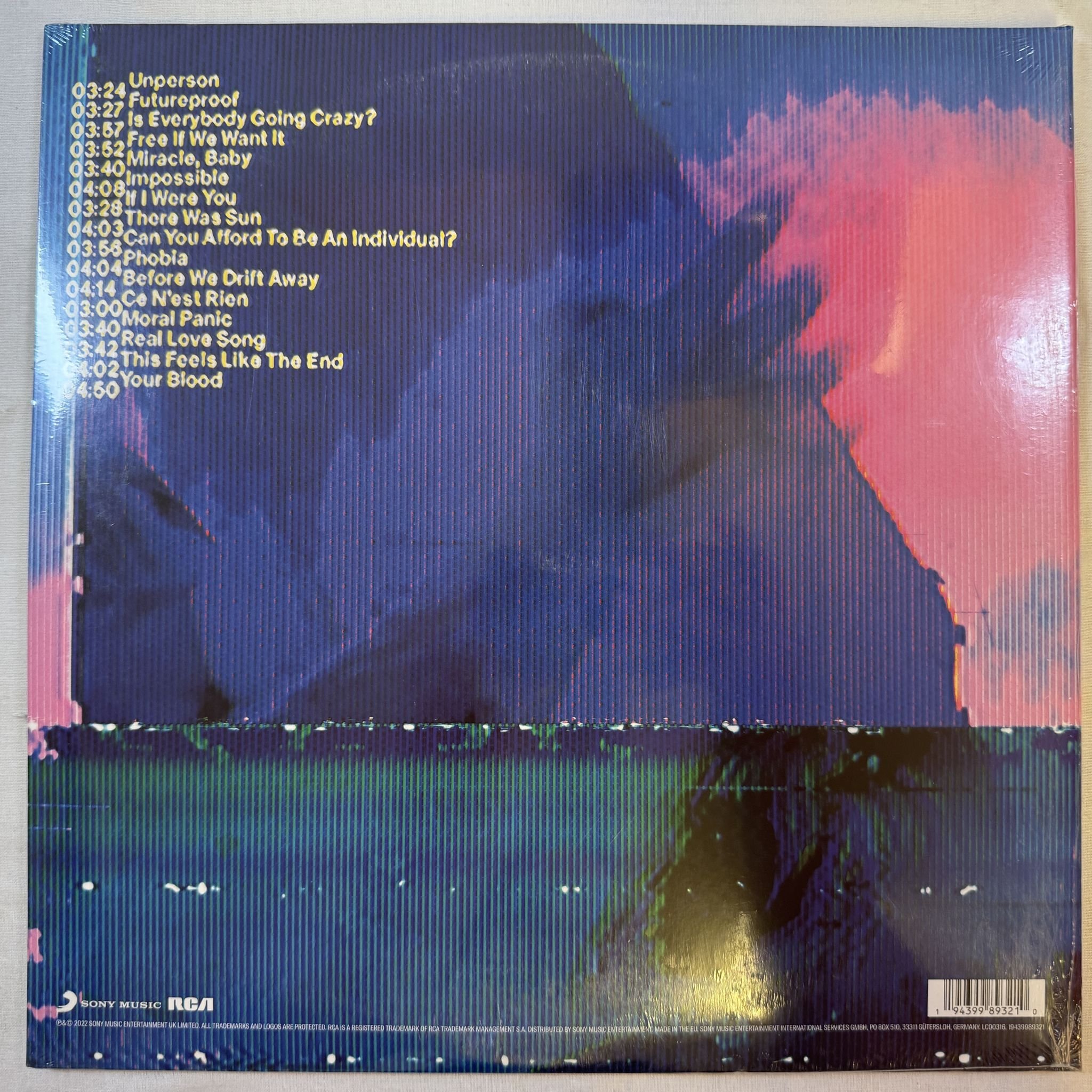 Omslagsbild för skivan NOTHING BUT THIEVES moral panic 2XLP -2022 19439989321