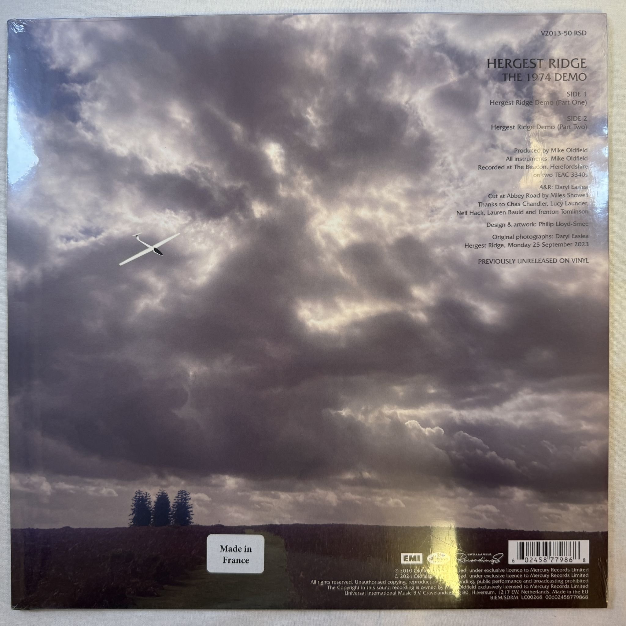 Omslagsbild för skivan MIKE OLDFIELD hergehst ridge LP -2024 EMI – V2013-50 RSD