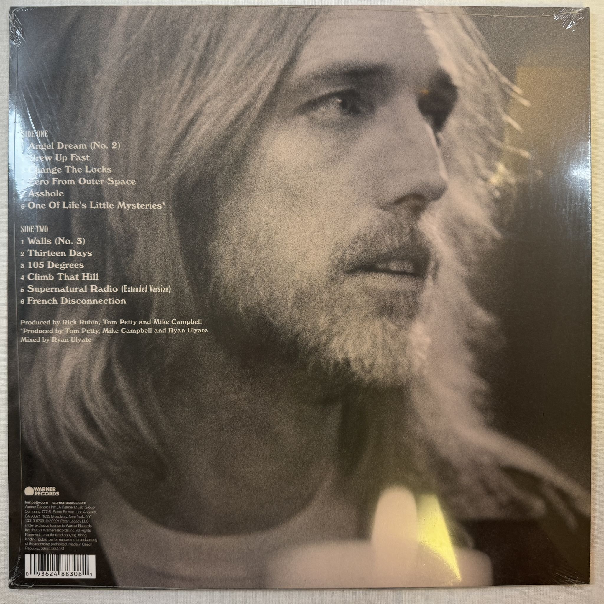 Omslagsbild för skivan TOM PETTY AND THE HEARTBREAKERS angel dream LP -2021 093624882312