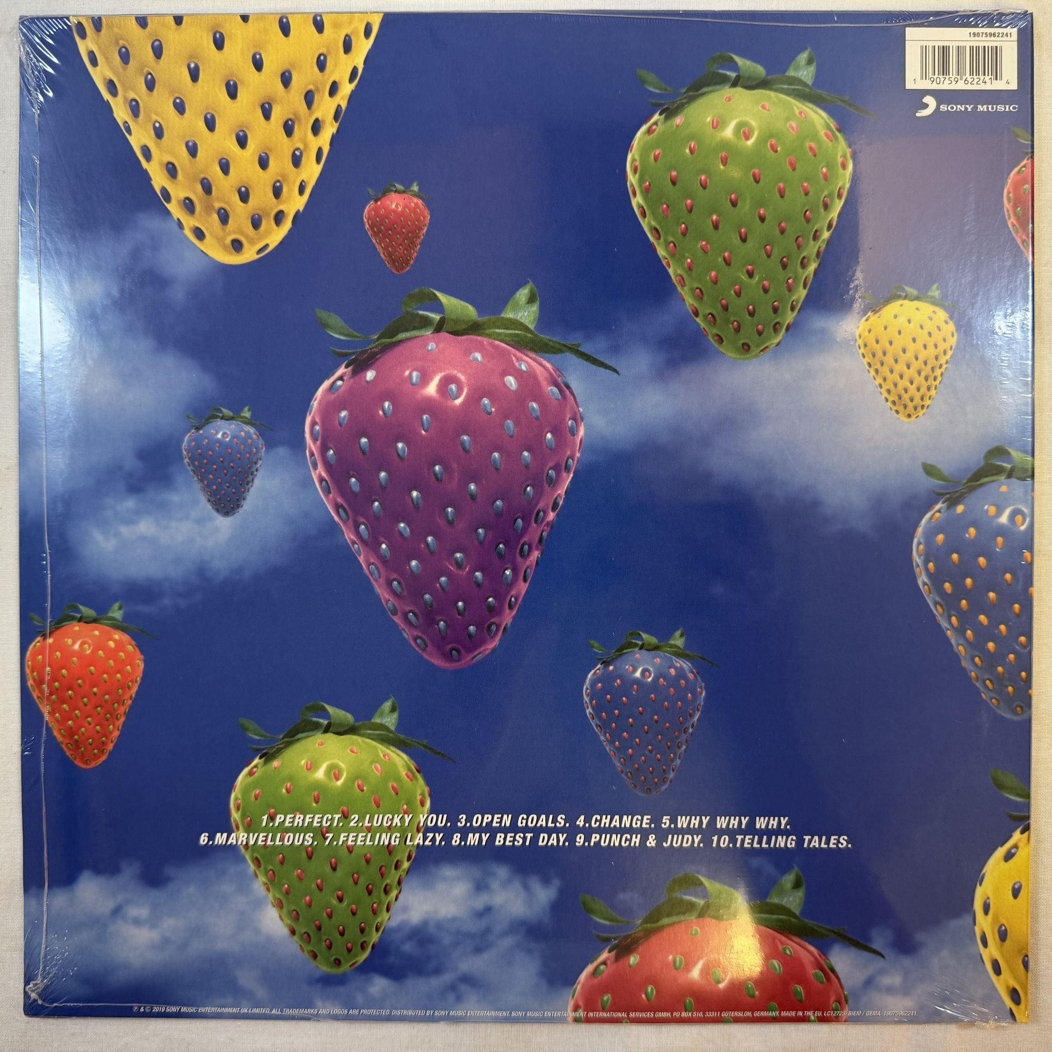 Omslagsbild för skivan LIGHTNING SEEDS jollification LP -2019 Sony Music – 19075962241