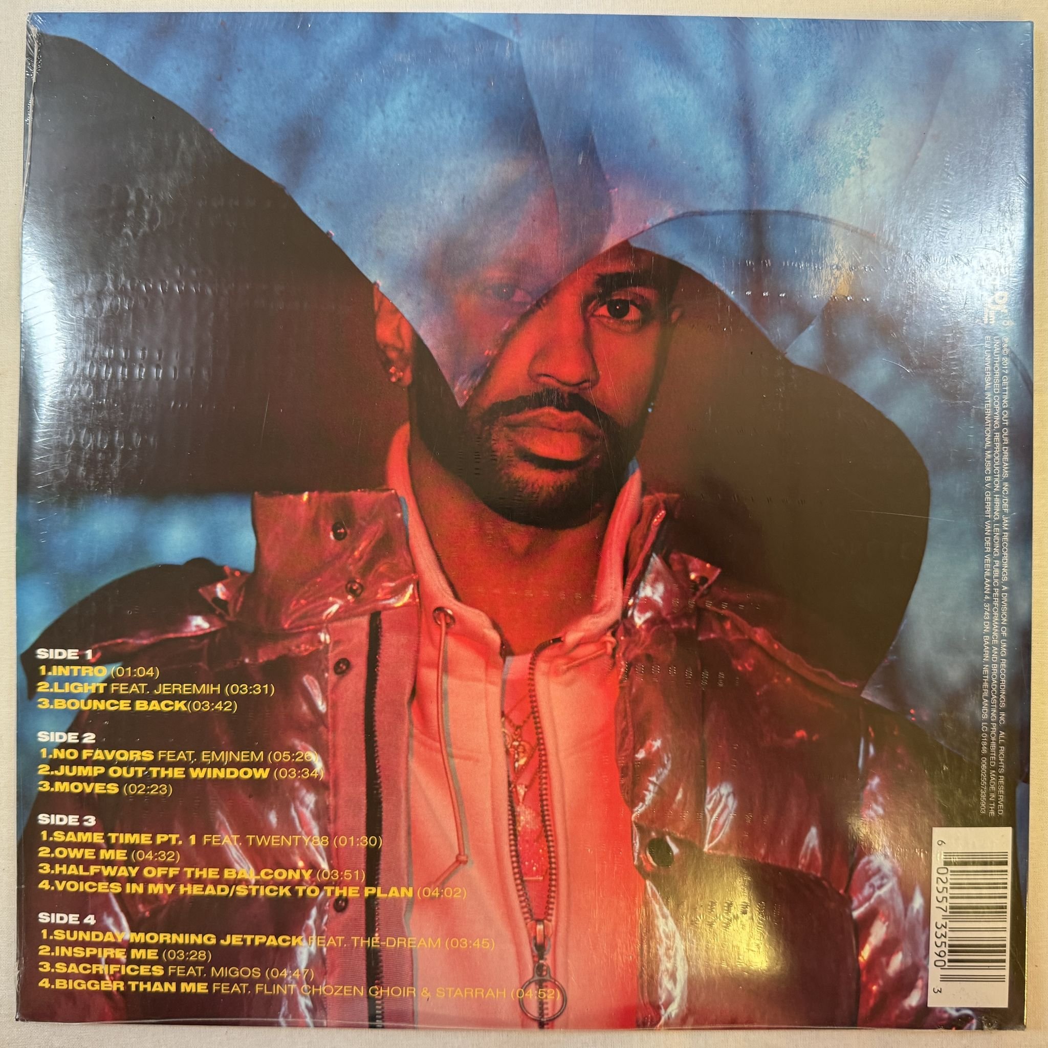 Omslagsbild för skivan BIG SEAN I decided 2XLP -2017 Def Jam Recordings – B0026380-01