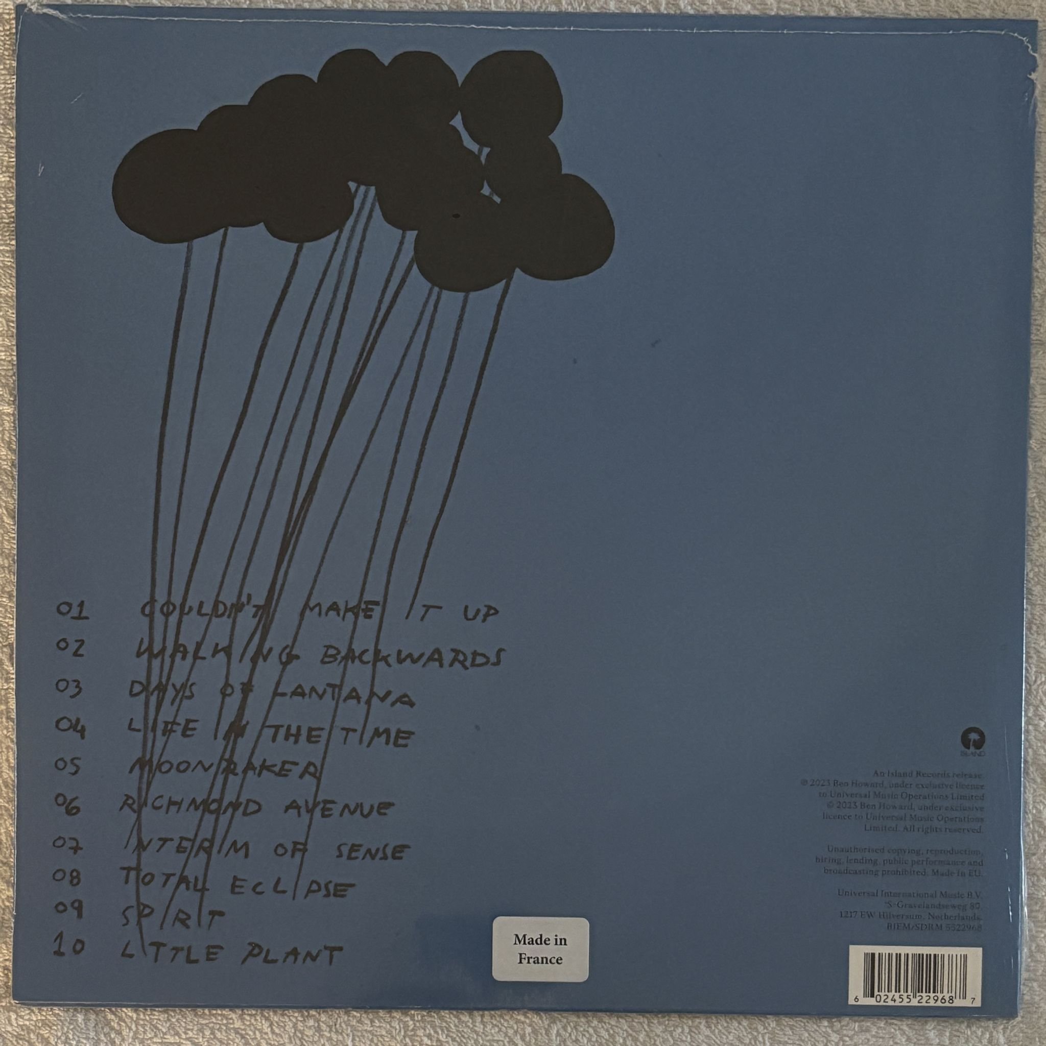 Omslagsbild för skivan BEN HOWARD Is It? LP Island Records 5522968