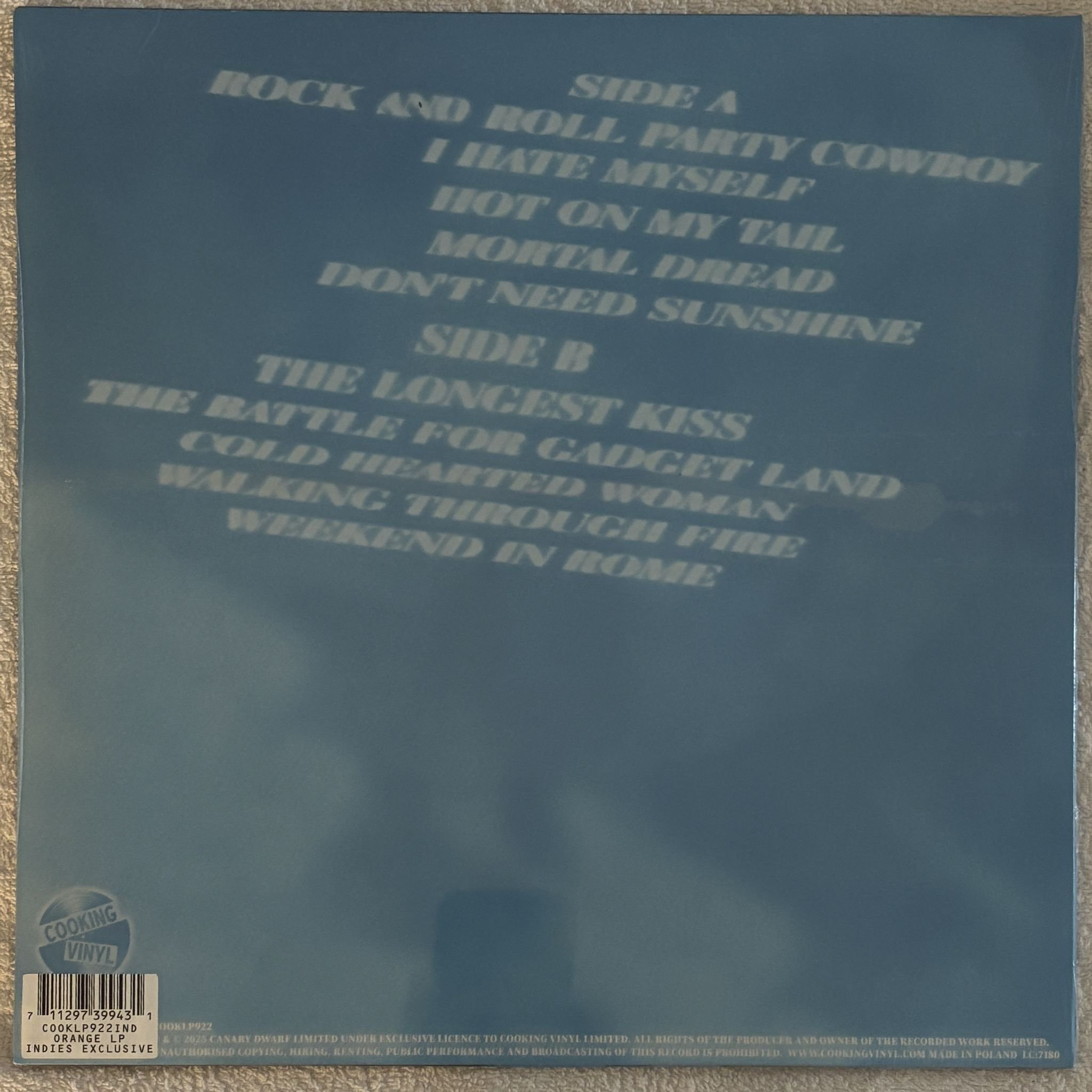 Omslagsbild för skivan THE DARKNESS Dreams On Toast LP Cooking Vinyl COOKLP922