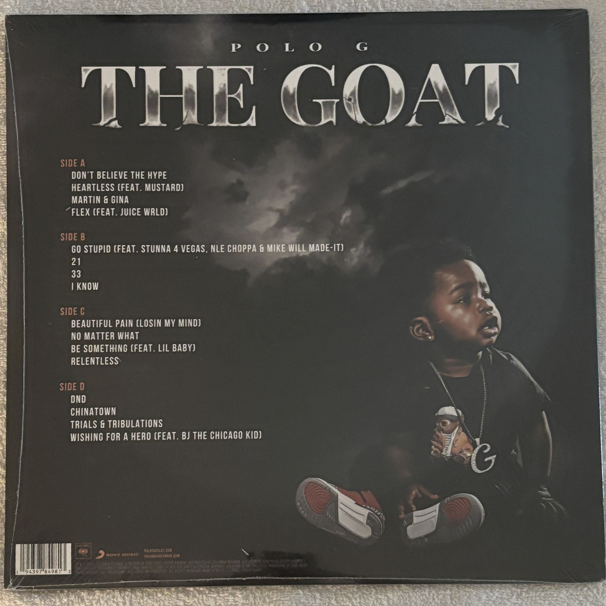 Omslagsbild för skivan POLO G the goat 2xLP Columbia 19439784981