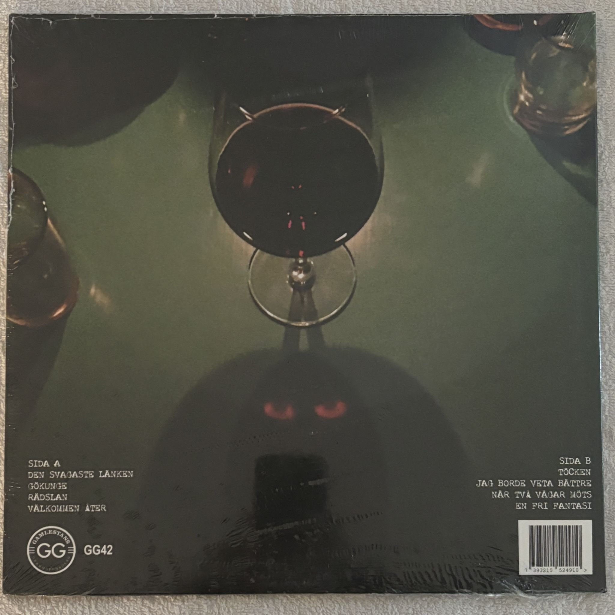 Omslagsbild för skivan RÖDTJUT Orsak Och Verkan LP Gamlestans Grammofonbolag GG42