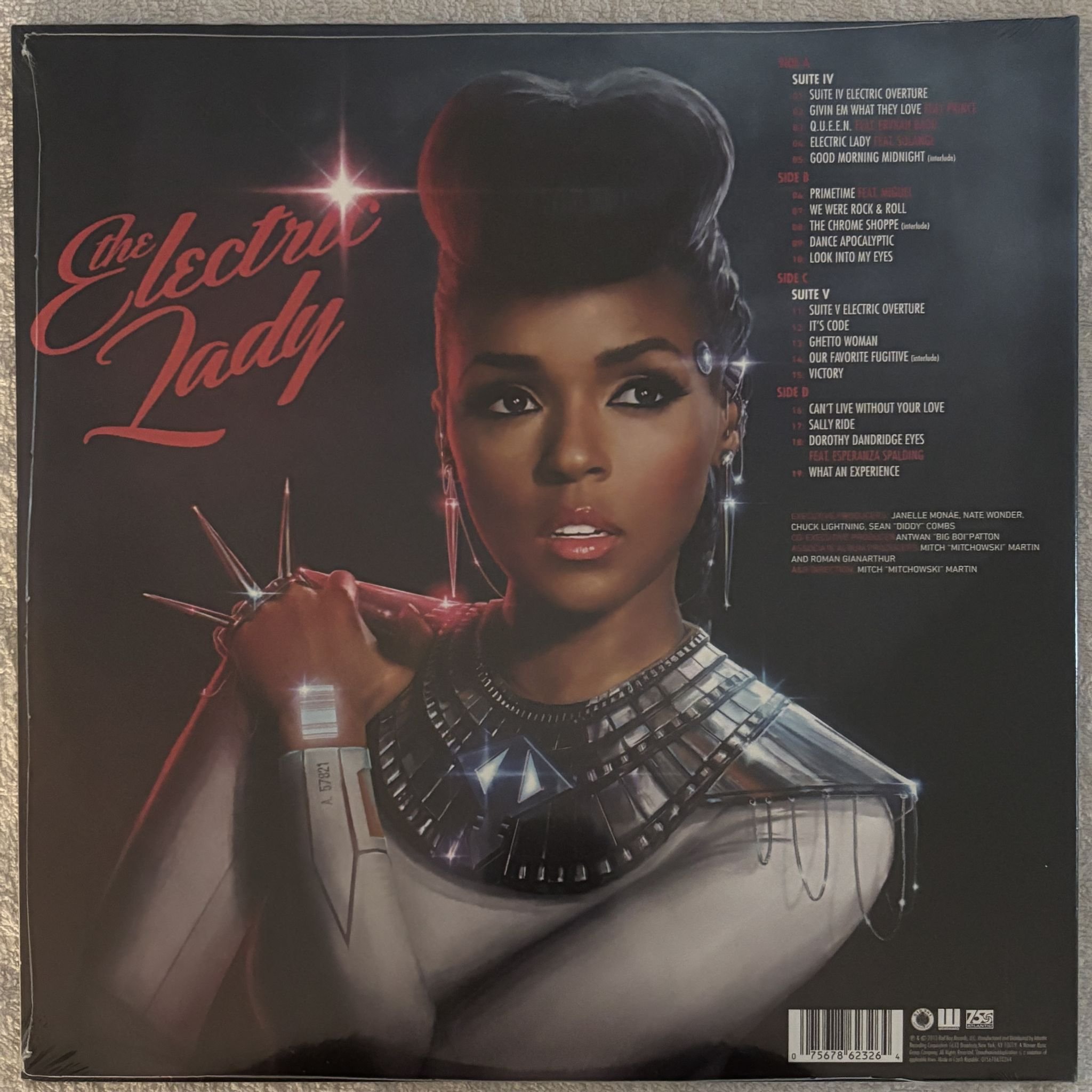 Omslagsbild för skivan JANELLE MONÁE The Electric lady 2xLP Bad Boy Entertainment