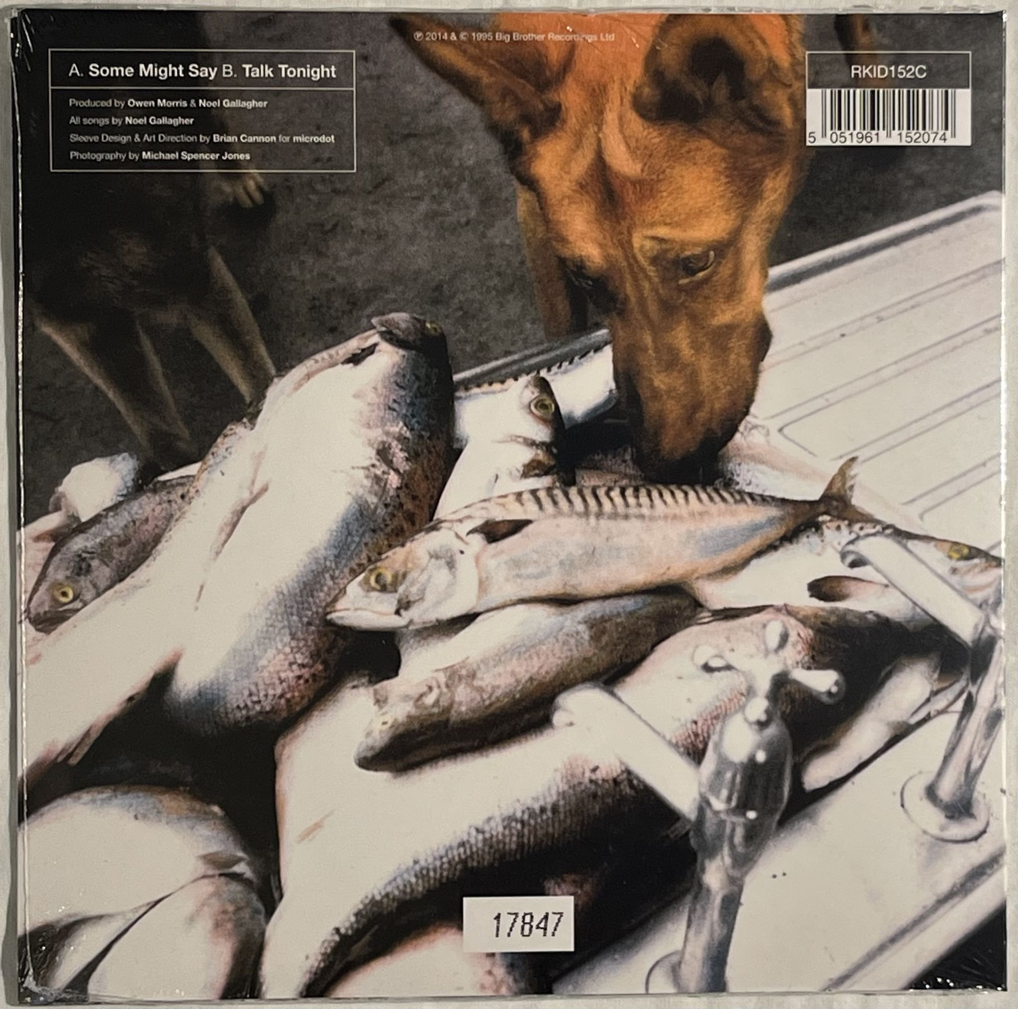 Omslagsbild för skivan OASIS Some Might Say 7" 2025 UK big brother RKID152C ** Still Sealed **