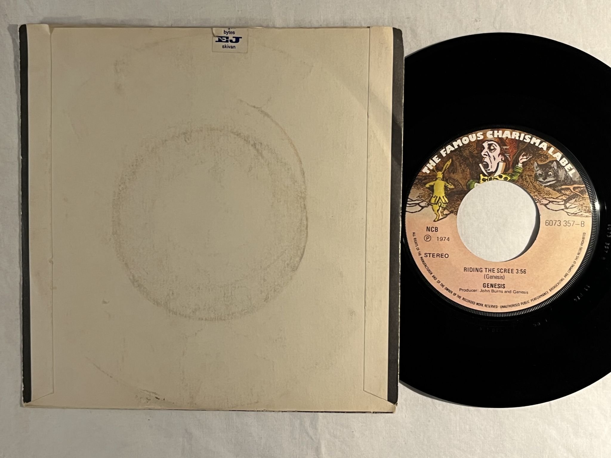 Omslagsbild för skivan GENESIS counting out time 7" -74 Norway CHARISMA 6073 357 **** Mega Rare ****