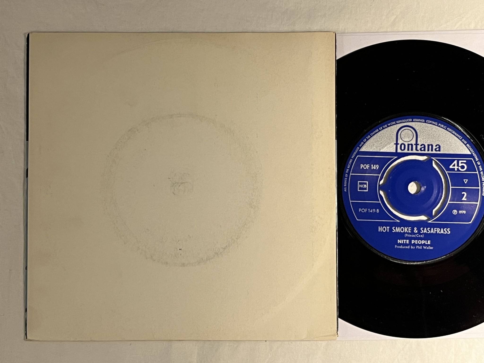 Omslagsbild för skivan NITE PEOPLE Love, Love, Love, Love, Love 7" -70 Norway FONTANA POF 149