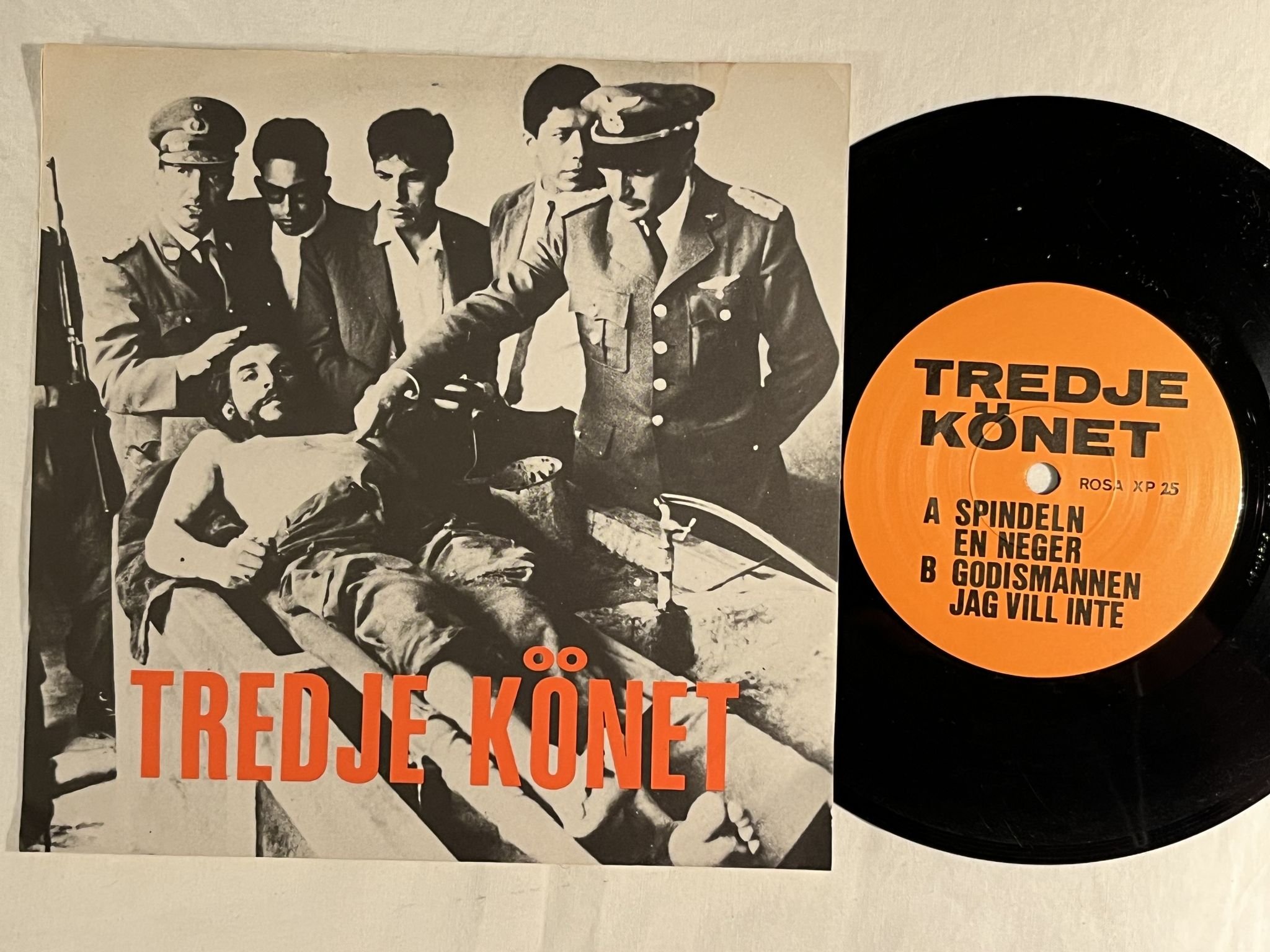 Omslagsbild för skivan TREDJE KÖNET Fyra Hits 7" -86 ROSA HONUNG ROSA XP 25